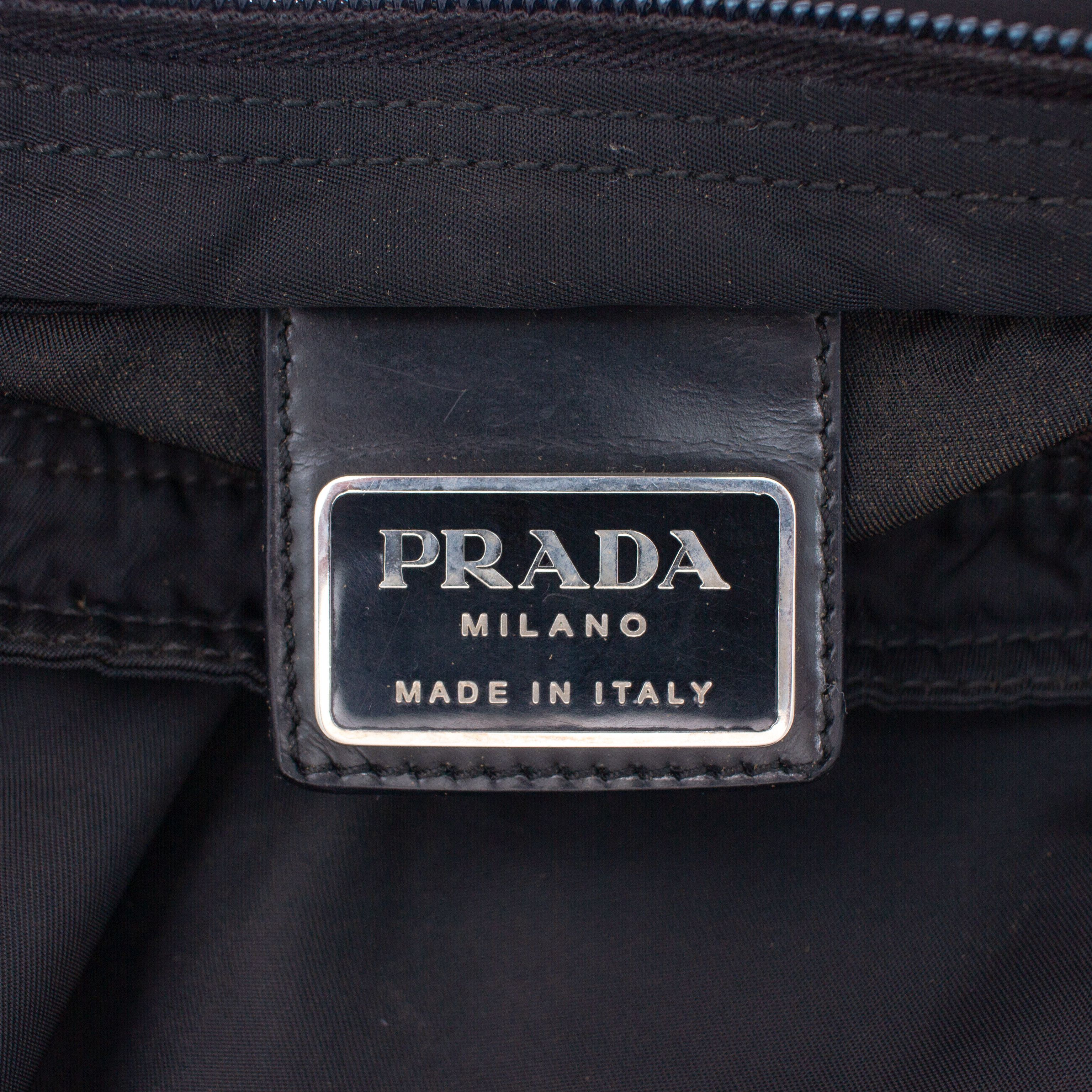 Prada 1.5k$ Prada Black Nylon Crossbody Tessuto Bag Size ONE SIZE - 11 Thumbnail