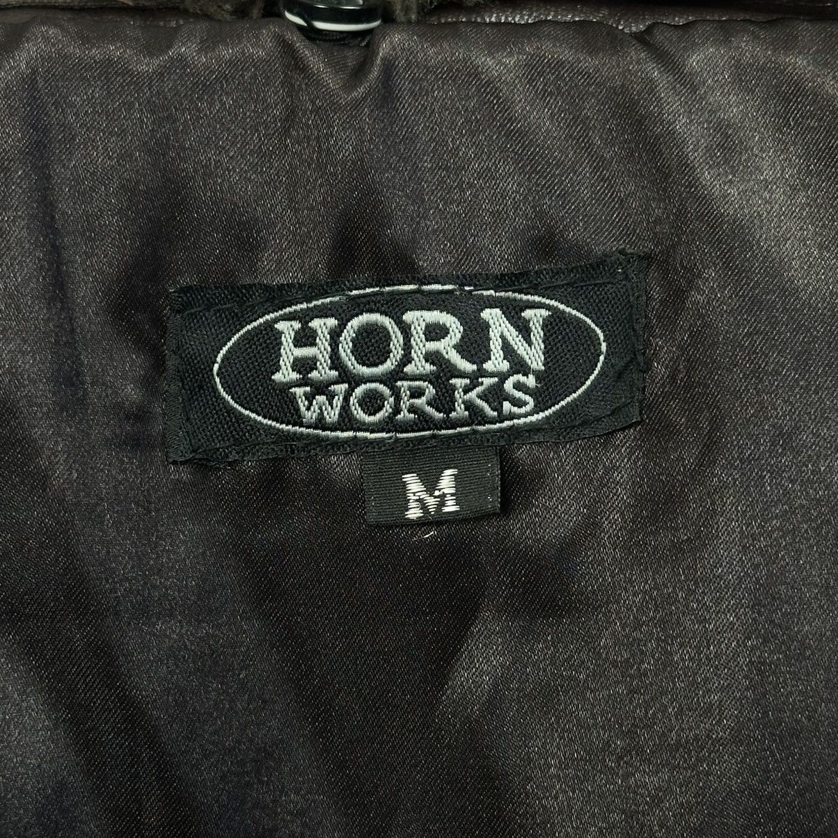 Japanese Brand HORN WORKS Y2K Quilted Padded Leather Brown Size Medium Size US M / EU 48-50 / 2 - 3 Thumbnail