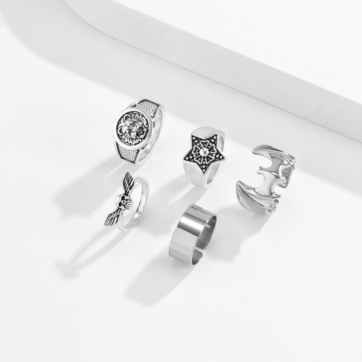 Jewelry Crazy Jewelry Rings Open Size Chrome Ring (Size 7-13) Size ONE SIZE - 5 Thumbnail