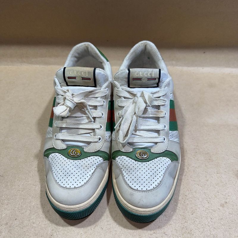 Gucci Gucci Screener Vintage Sneakers in Gray Green - Size US 10.5 / EU 43-44 - 1 Thumbnail