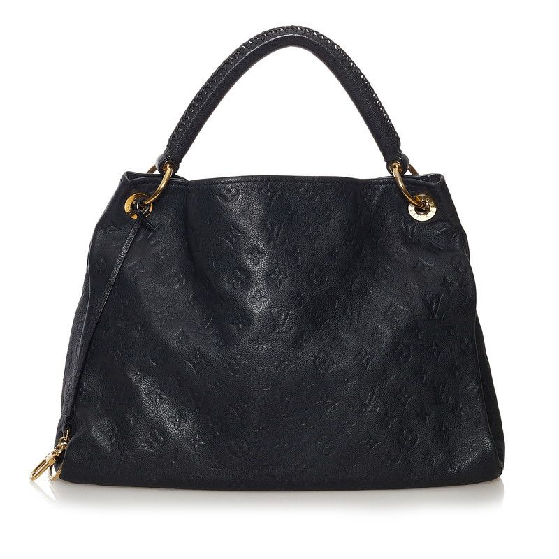 Louis Vuitton Empreinte Artsy MM Shoulder Bag Black Leather