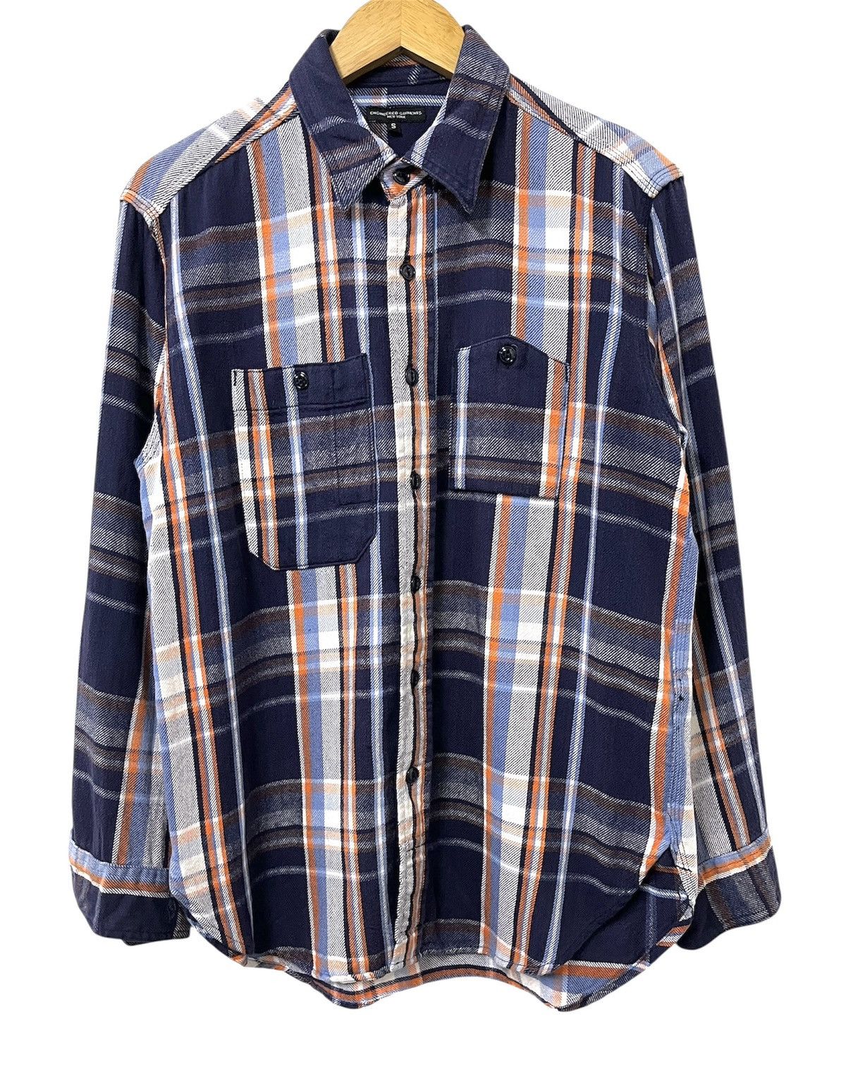 Engineered Garments ENGINEERED GARMENTS CHECKED TWILL PLAID WORK SHIRT Size US S / EU 44-46 / 1 - 4 Thumbnail
