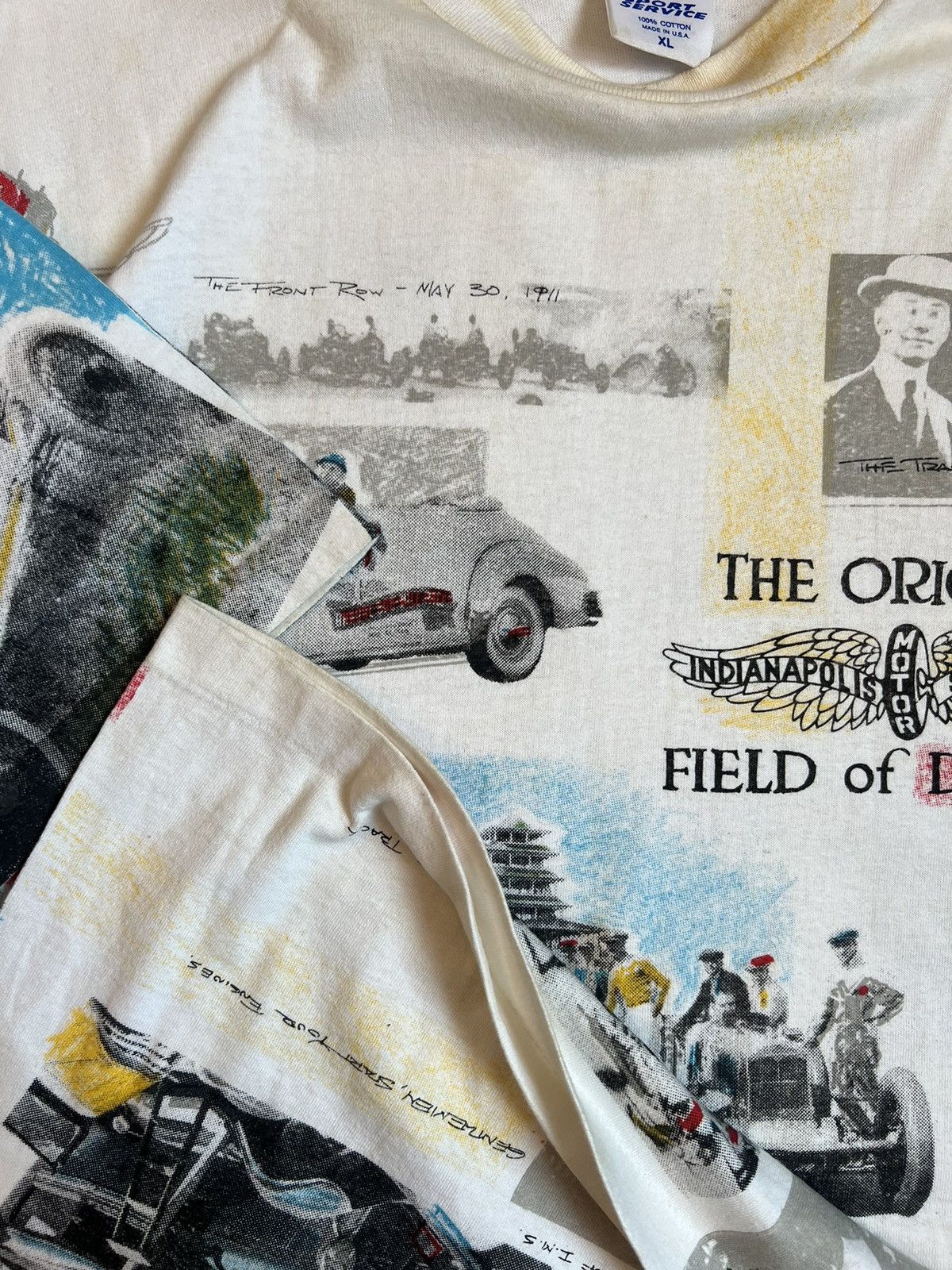 Vintage 90's AOP Indiana Police Motor Speedway Field Of Dreams Size US XL / EU 56 / 4 - 3 Thumbnail