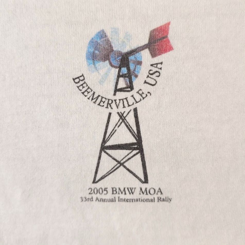 BMW VINTAGE BMW Rally T Shirt Mens Size 2XL White Beemerville Biker Motorcycle Automobile Racing Double-Sided BMW Shirt 2XL Mens White Vintage Size US XXL / EU 58 / 5 - 3 Thumbnail