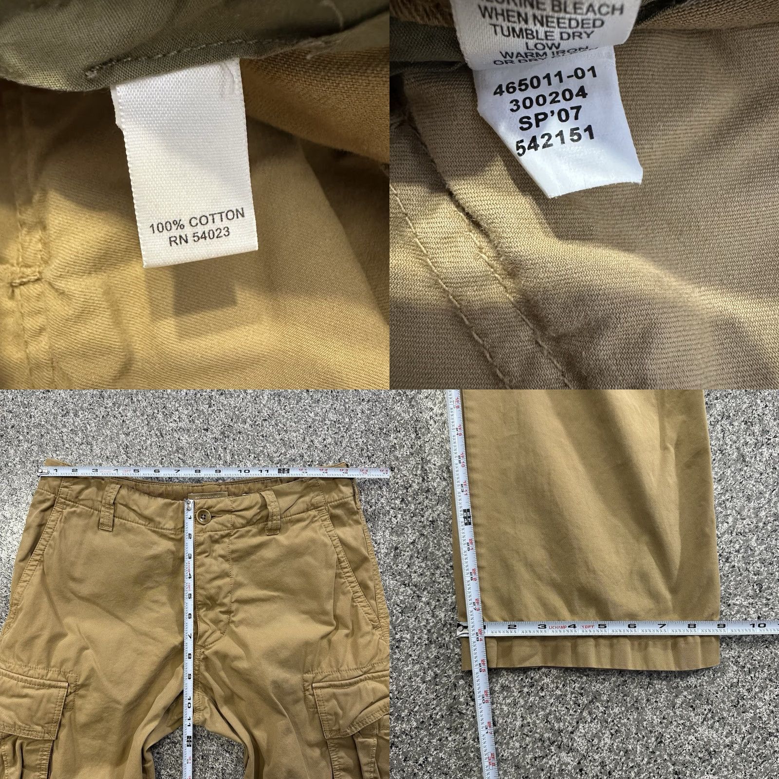 Banana Republic Banana Republic Pants Womens 8 Cargo 29x29 Tan Brown Cotton Classic Relaxed Fit 90s Y2K Cargo Pants Womens 8 Regular Brown Size 30" / US 8 / IT 44 - 8 Thumbnail
