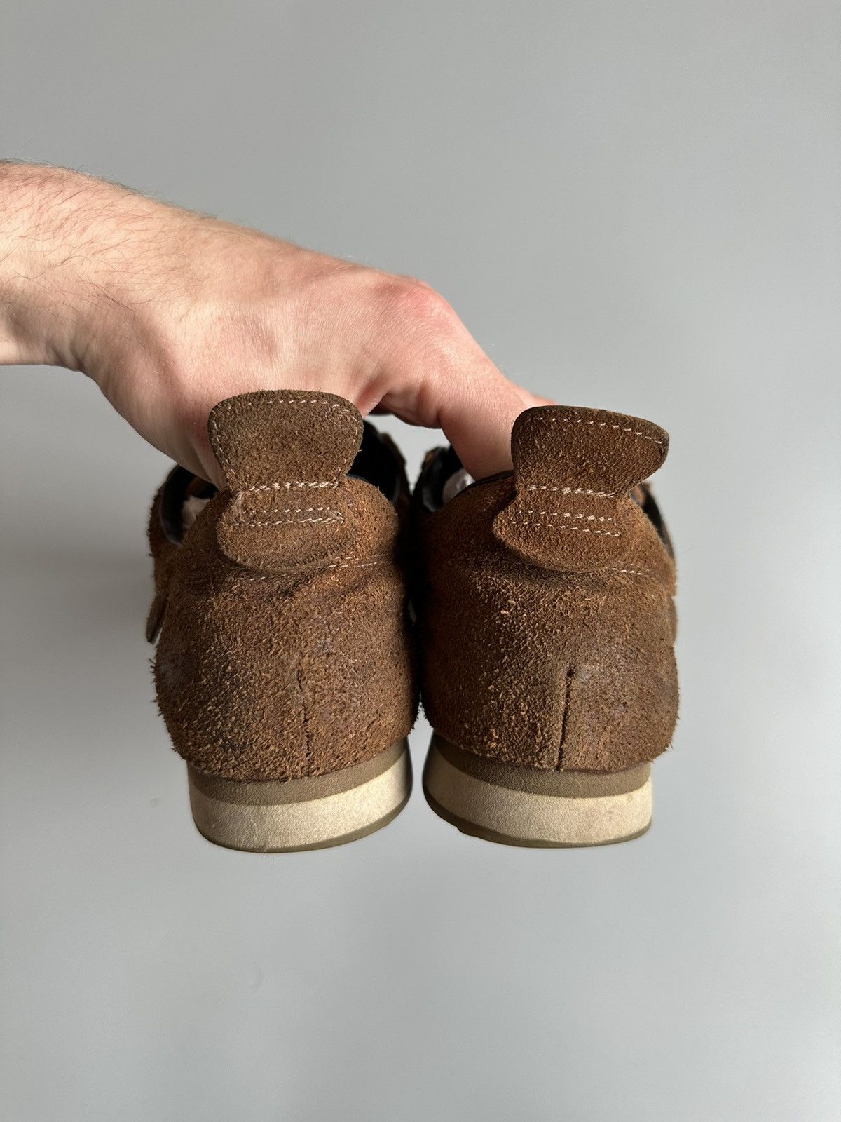 Vintage ADIDAS *CHILE 62* 2003 BROWN LEATHER TRAINERS US6,5 EU39 1/3 Size US 6.5 / EU 39-40 - 5 Thumbnail