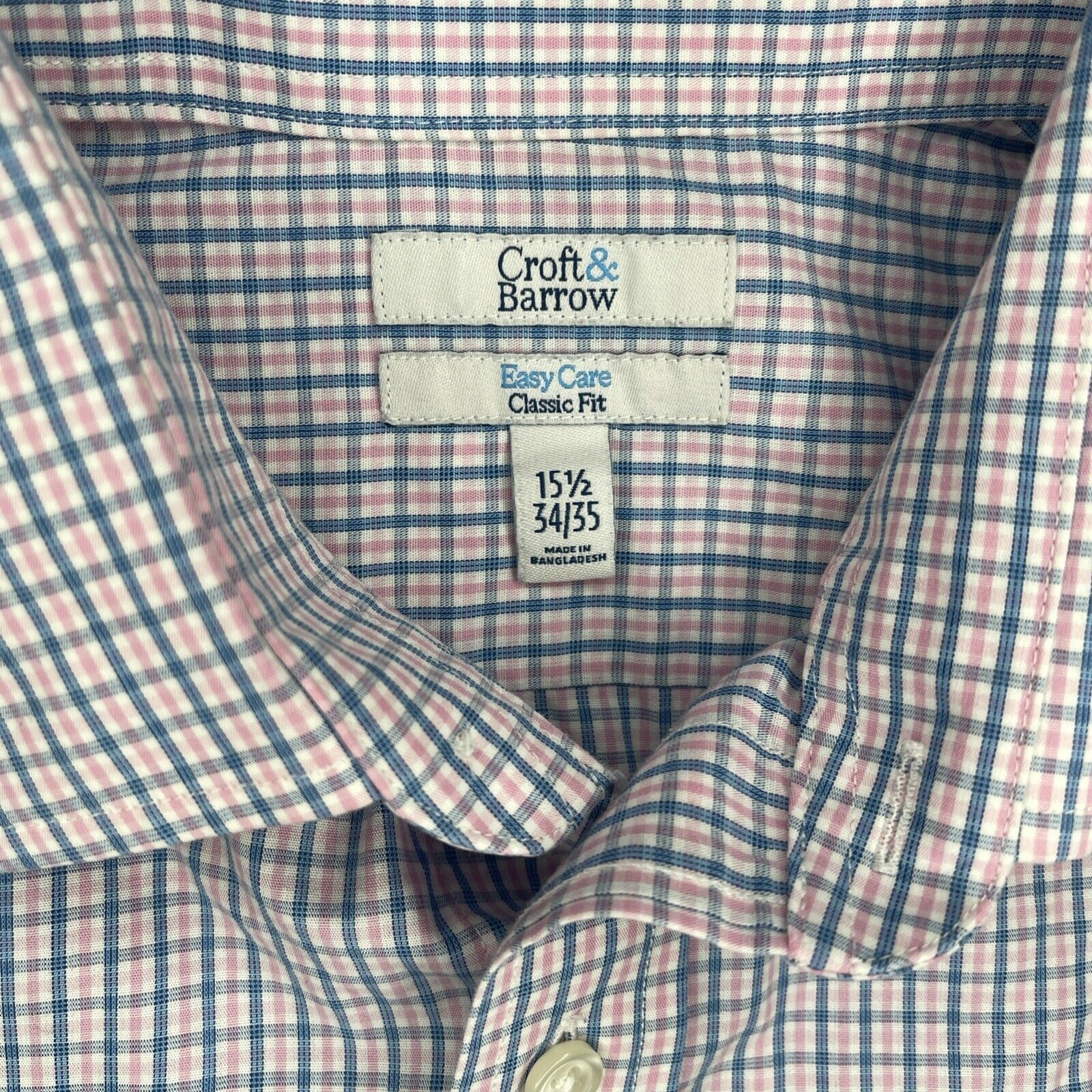 Croft & Barrow Croft & Barrow Shirt, Men's 15.5 34/35, Blue White, Striped Size US L / EU 52-54 / 3 - 2 Thumbnail