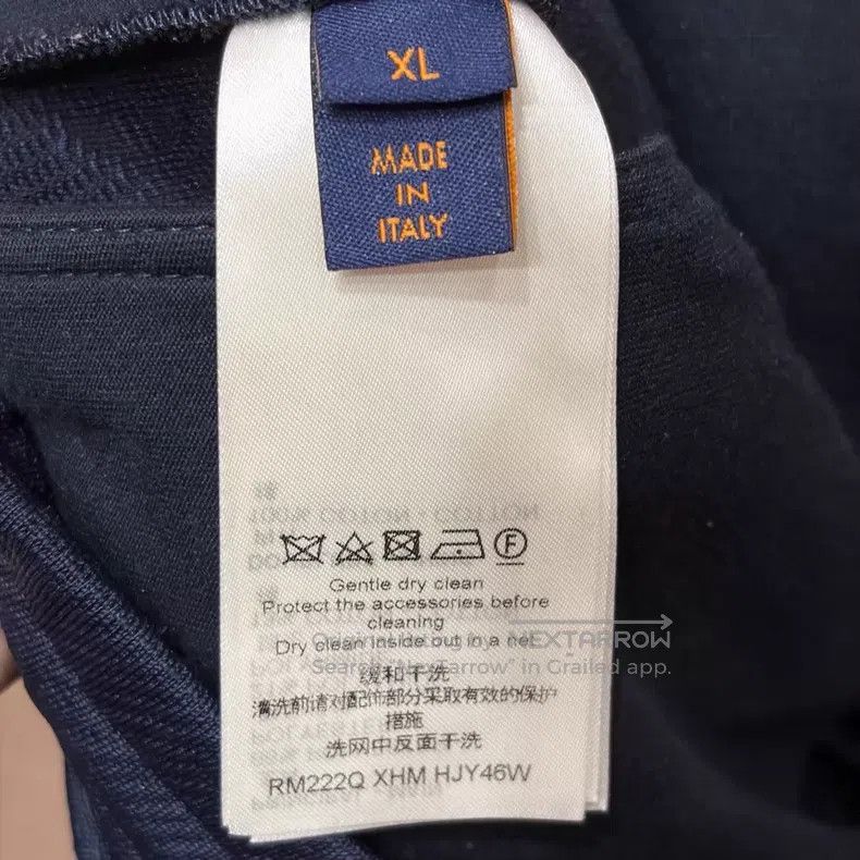 Louis Vuitton Louis Vuitton size xl Dark Embossed Full Print Navy Blue Tr Size US 28 / EU 44 - 4 Thumbnail