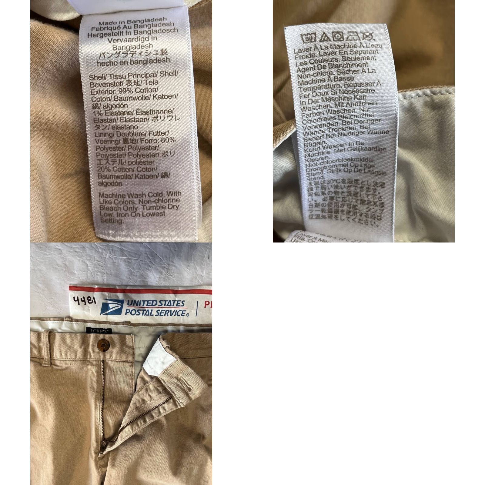 J.Crew J. Crew Mens Chino Pants Flex Slim Khakis Beige 32x32 Regular Size 32 Chino Men Bays 32x32? Size US 32 / EU 48 - 8 Thumbnail