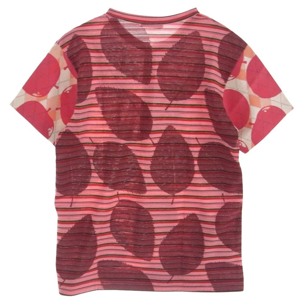TShirt Glitter leaf pattern sleeve zip half zip Acrylic Pink
