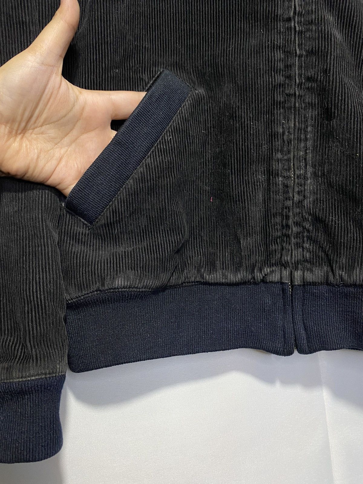 If Six Was Nine × Japanese Brand × Le Grande Bleu (L.G.B.) Blue Moon Blue Corduroy fur hoodie Size US M / EU 48-50 / 2 - 9 Thumbnail