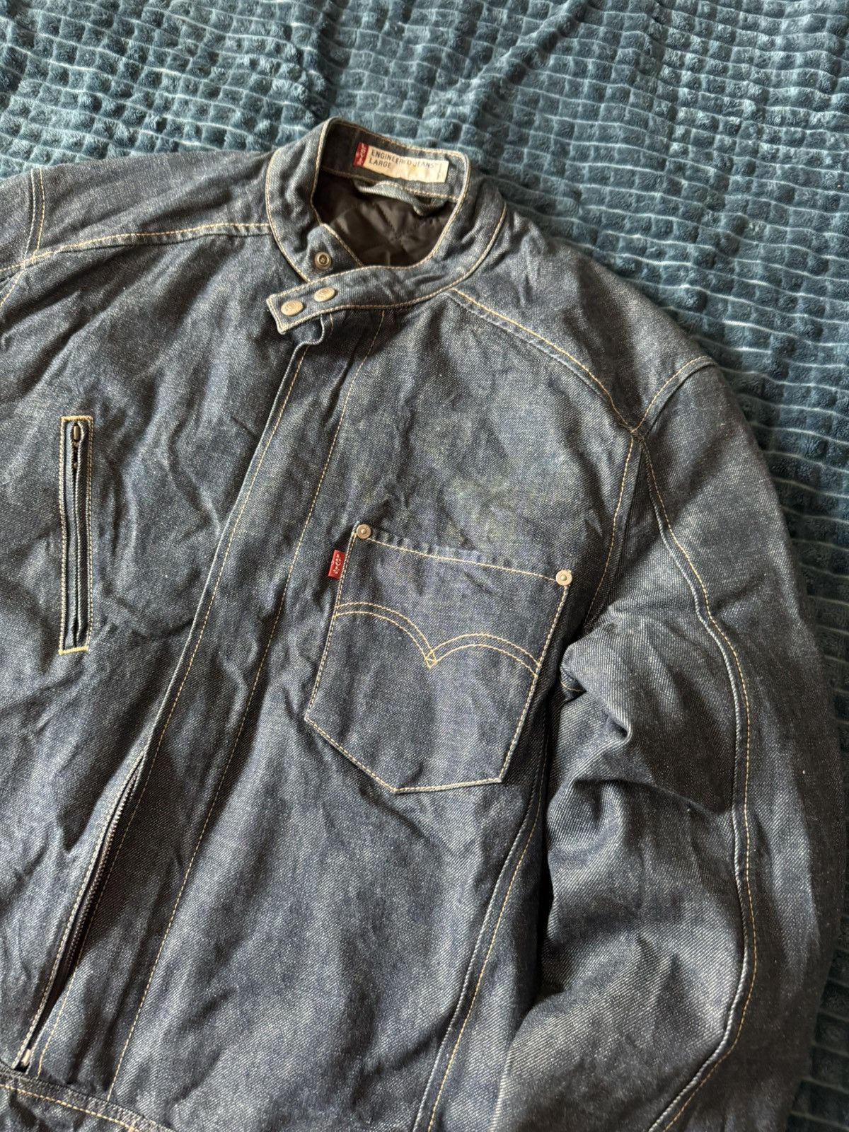 Levi's Vintage Clothing Vintage Levis Engineered Jeans Denim Jacket Size US L / EU 52-54 / 3 - 2 Thumbnail