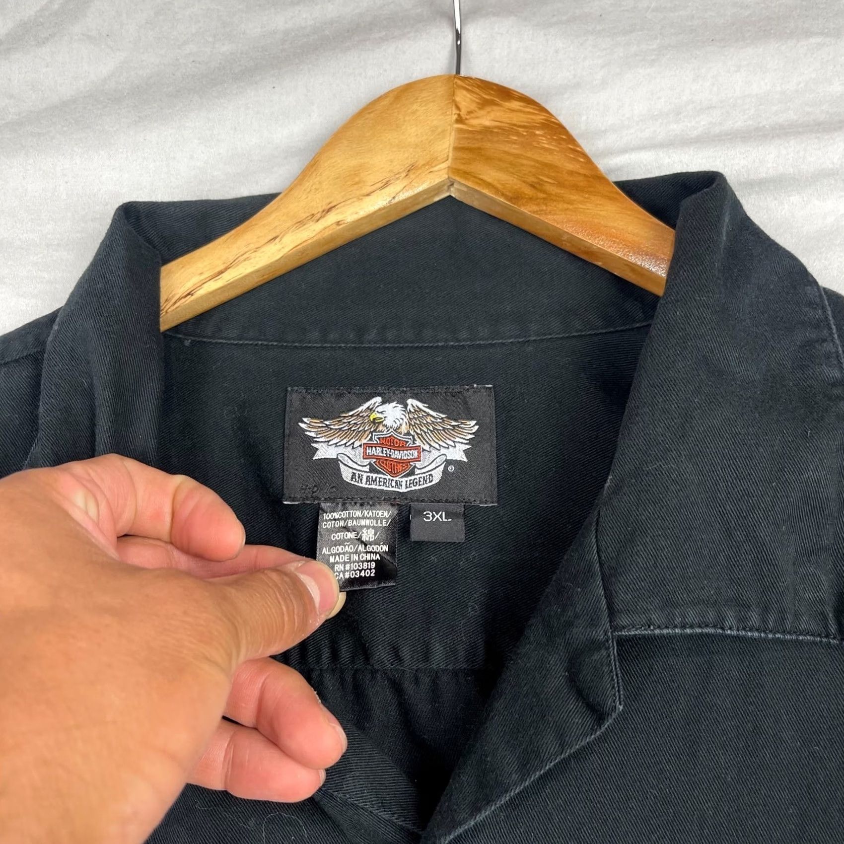 Harley Davidson Harley-Davidson Shirt Mens 3XL Genuine Oil Mechanic Button Up Motorcycle Biker Size US XXL / EU 58 / 5 - 4 Thumbnail