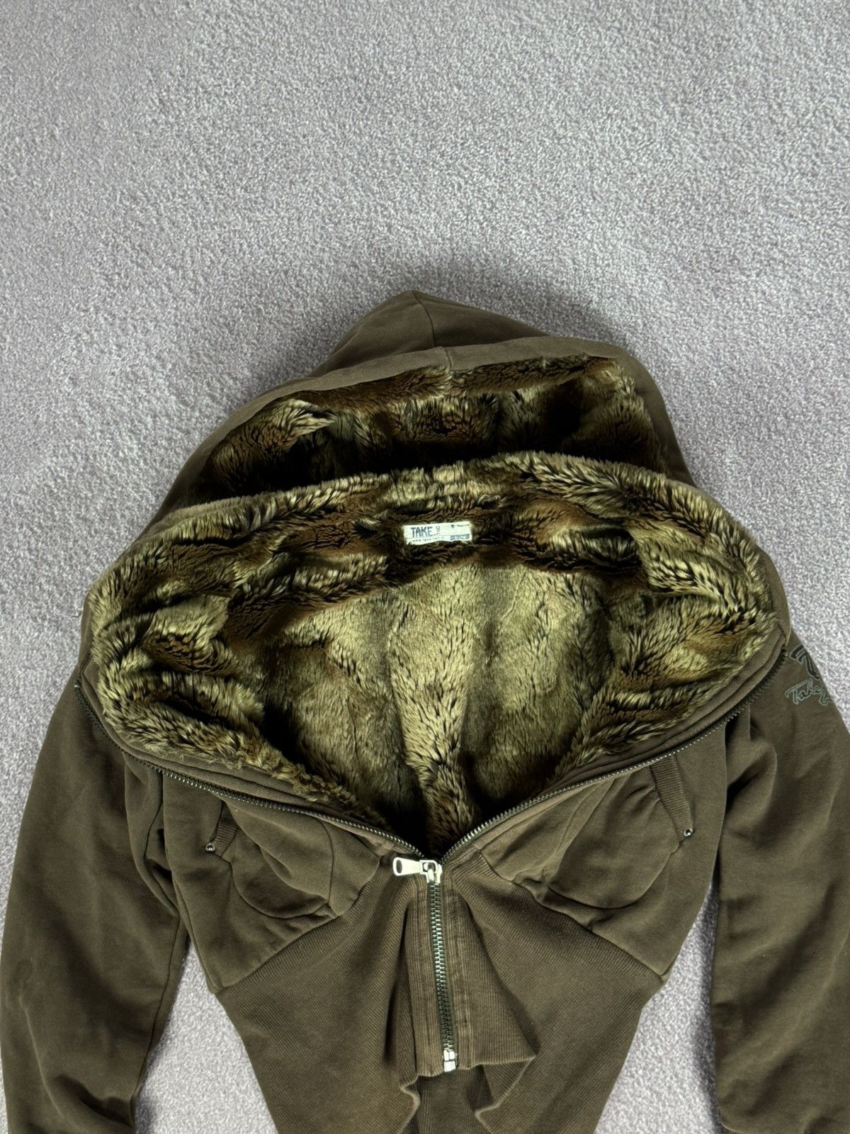 Le Grande Bleu (L.G.B.) 00s Aesthetic Zip Fur Hoodie i6w9 LGB style Faded Size M / US 6-8 / IT 42-44 - 10 Thumbnail