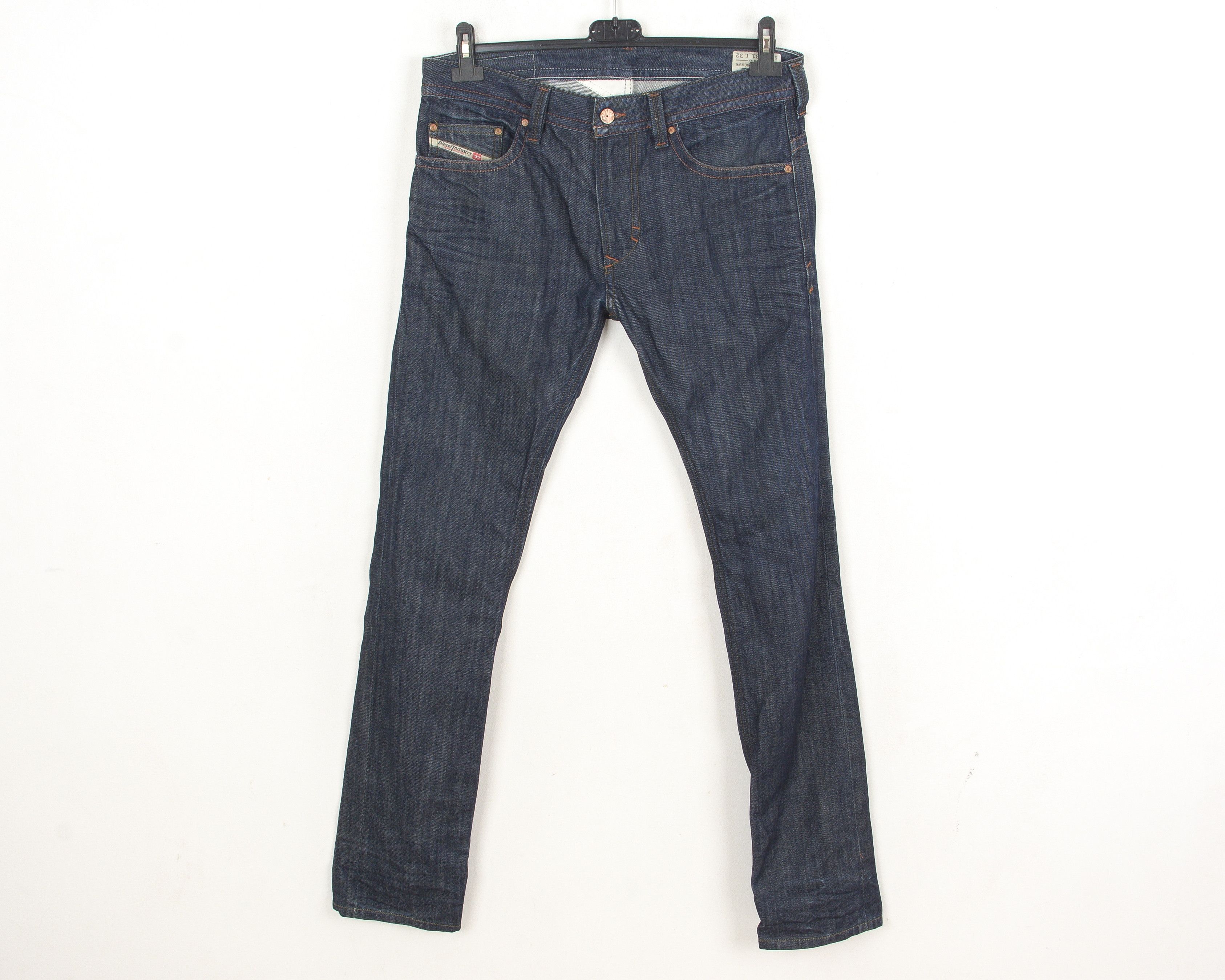 Diesel Thavar W31 L32 Slim Skinny Jeans 0880G Raw unwashed Indigo Size US 31 - 1 Thumbnail