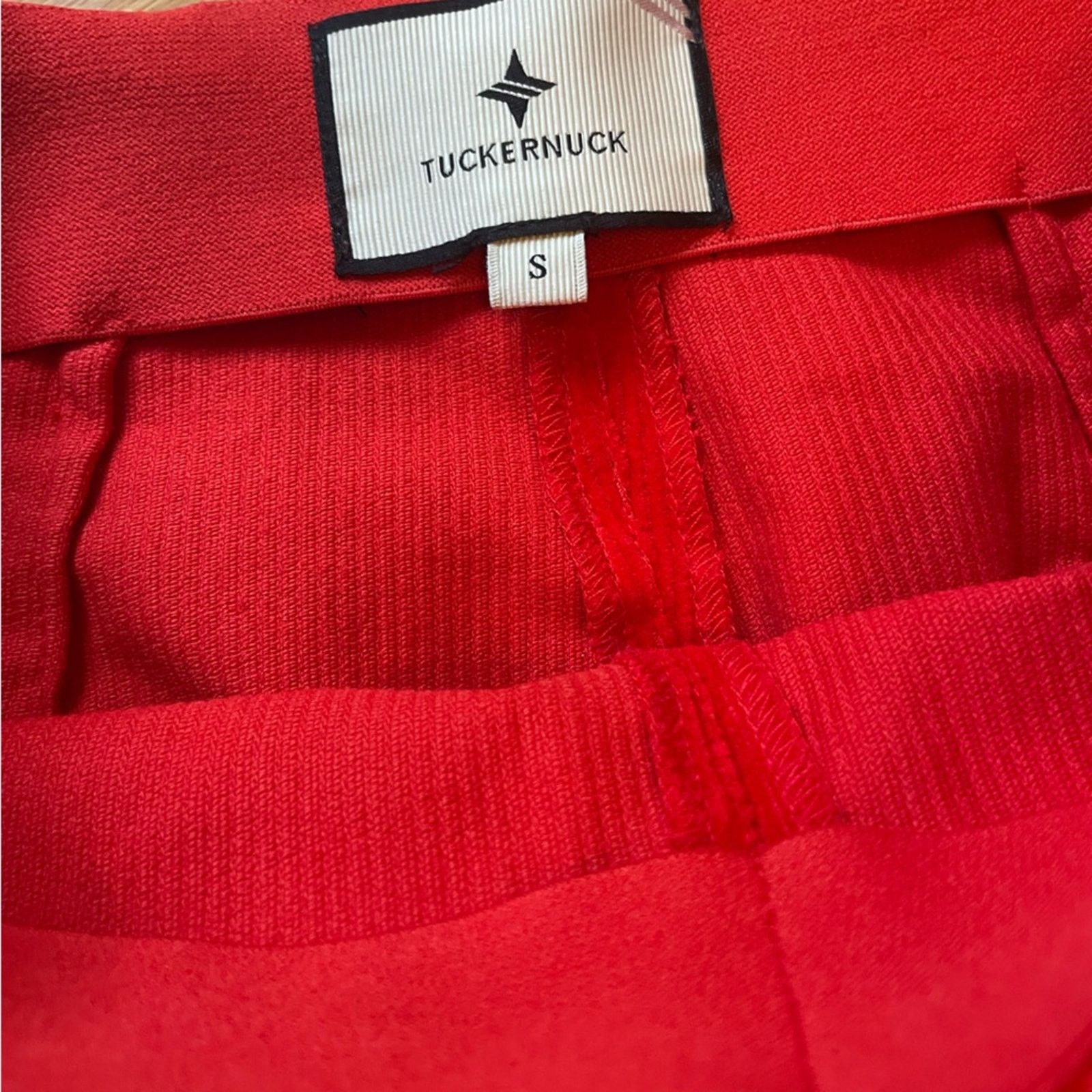 & Other Stories Tuckernuck Vibrant Red Flare Leg Jeans Size 27" / US 4 / IT 40 - 3 Thumbnail