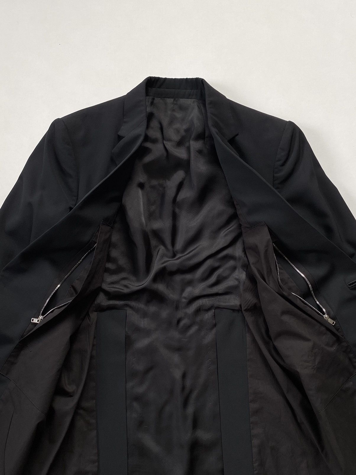 Rick Owens 🔥Rick Owens Soft Wool Single Button Tailored Jacket Black Size US M / EU 48-50 / 2 - 12 Thumbnail