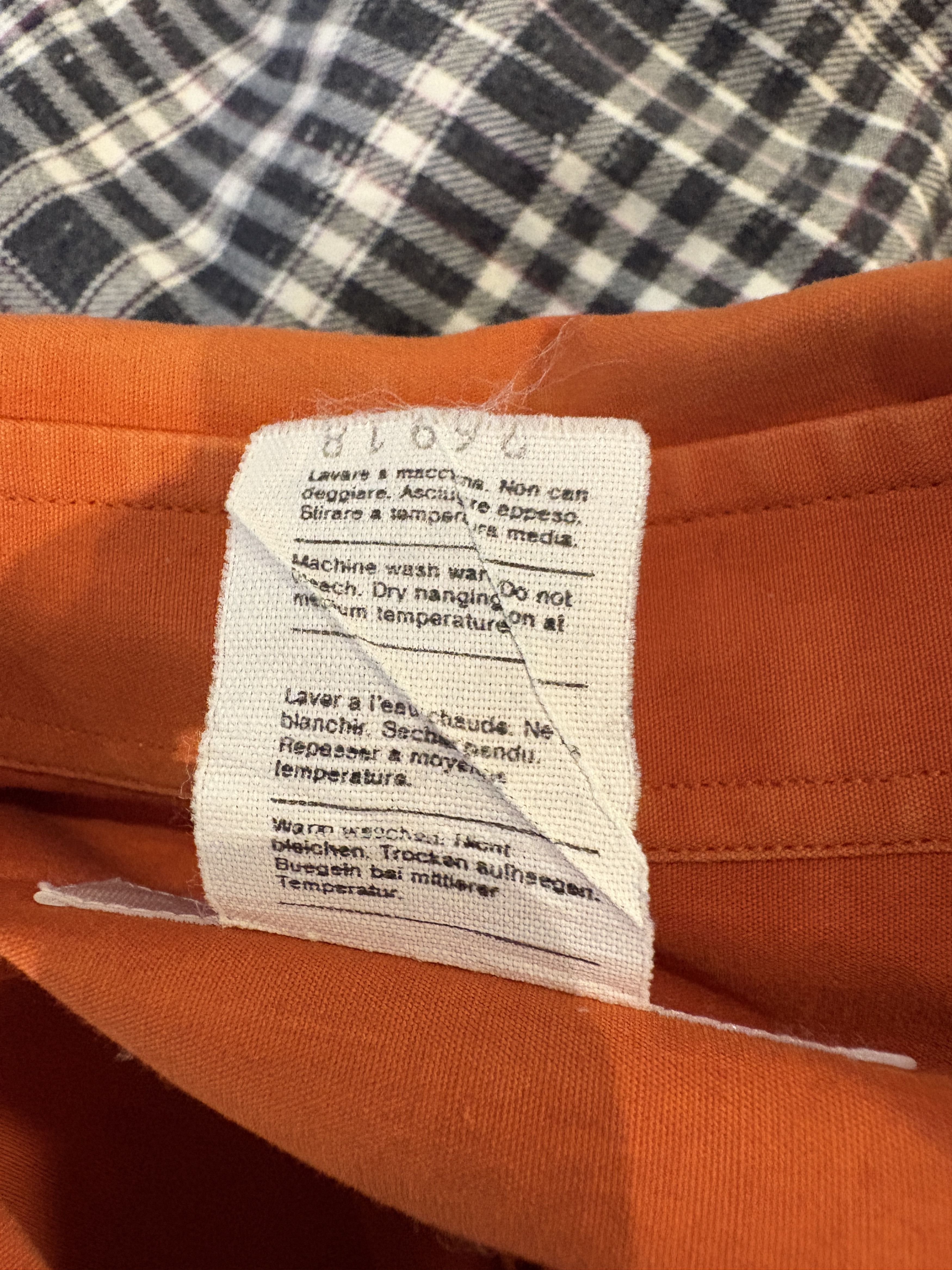 Helmut Lang 04/05 Orange Logo Shirt Size US S / EU 44-46 / 1 - 5 Thumbnail