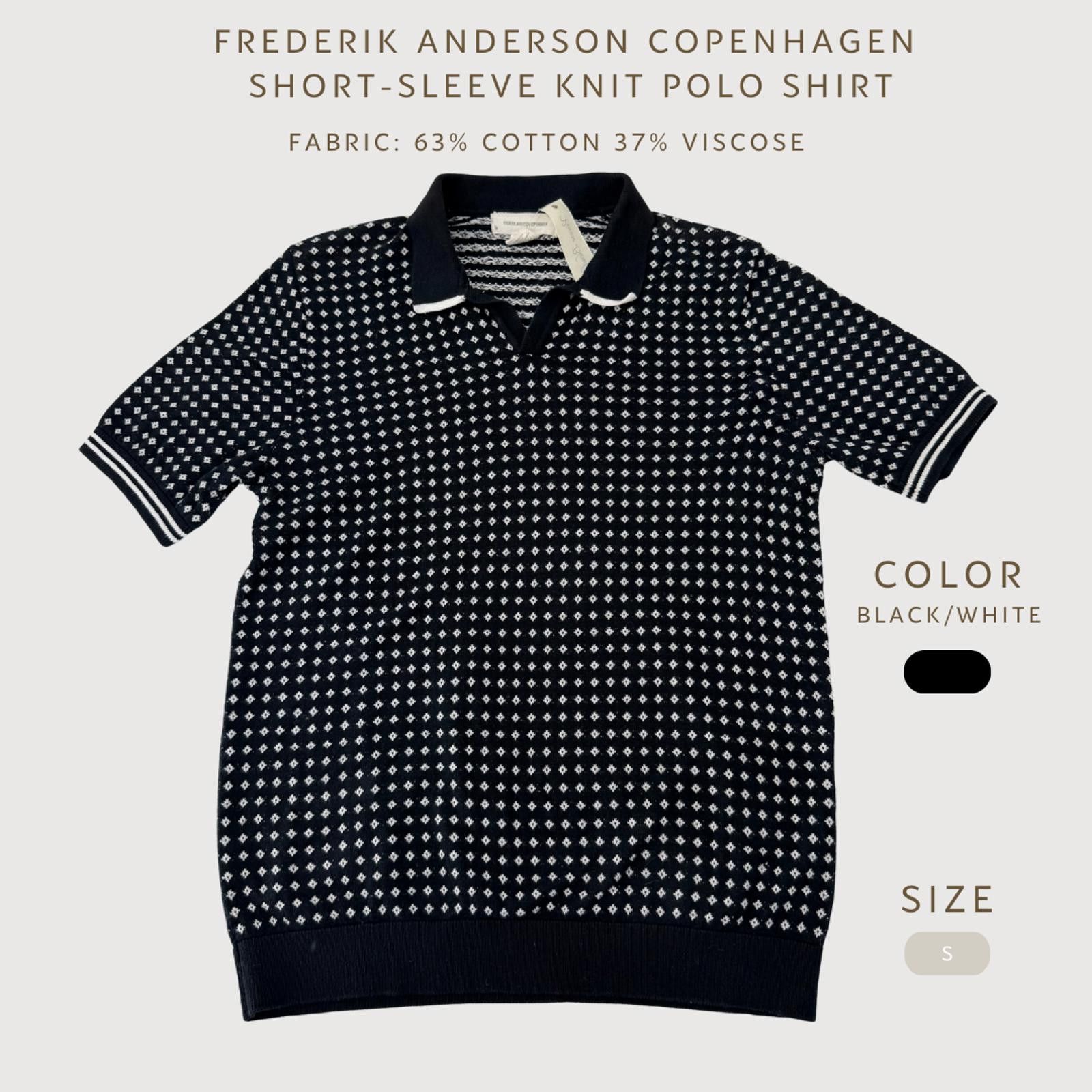 Other Frederik Anderson Polo Knit Short Sleeve Black S Size US S / EU 44-46 / 1 - 2 Thumbnail