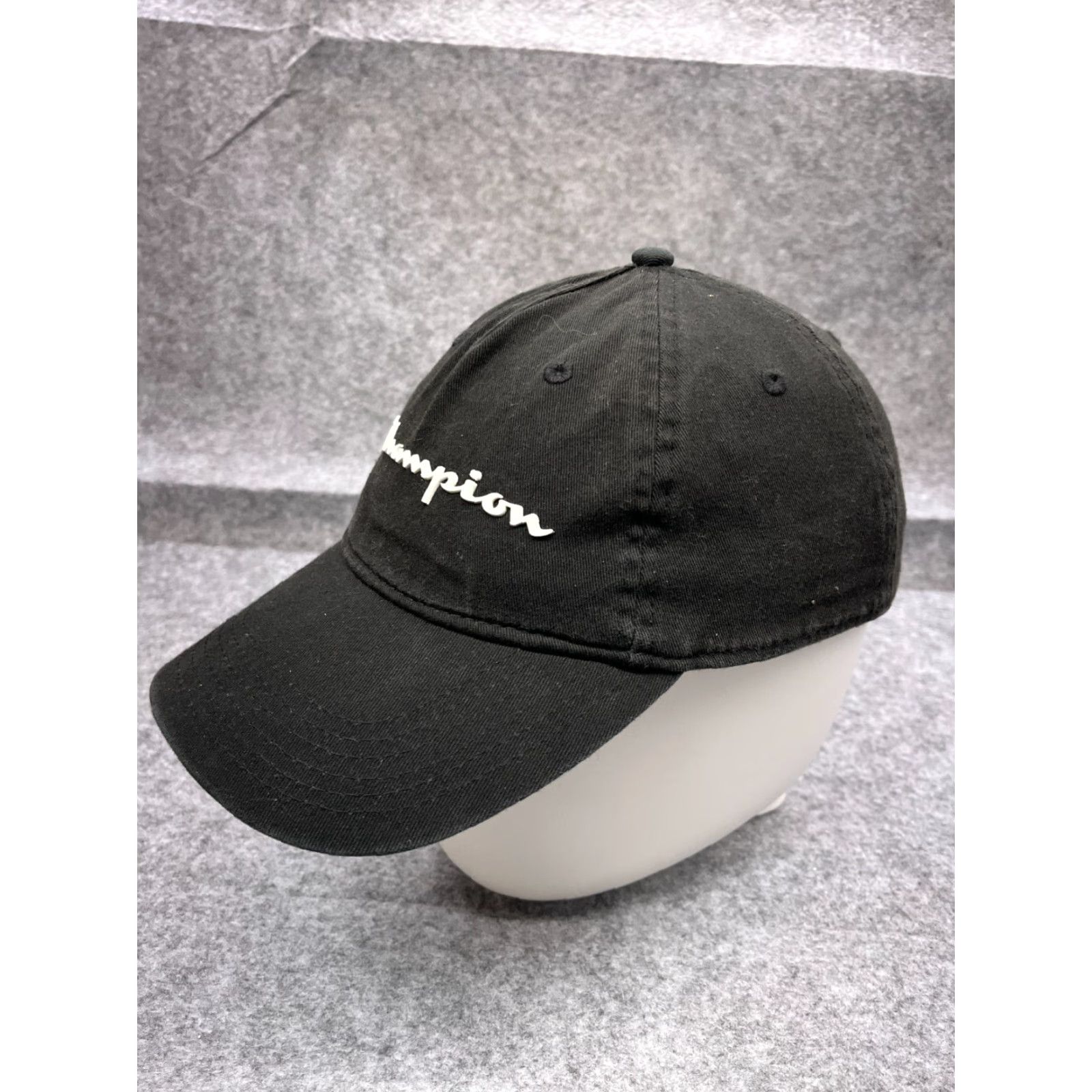Champion Champion Adjustable Golf Hat Cap Black One Size Cotton Outdoor Mens Size ONE SIZE - 4 Thumbnail