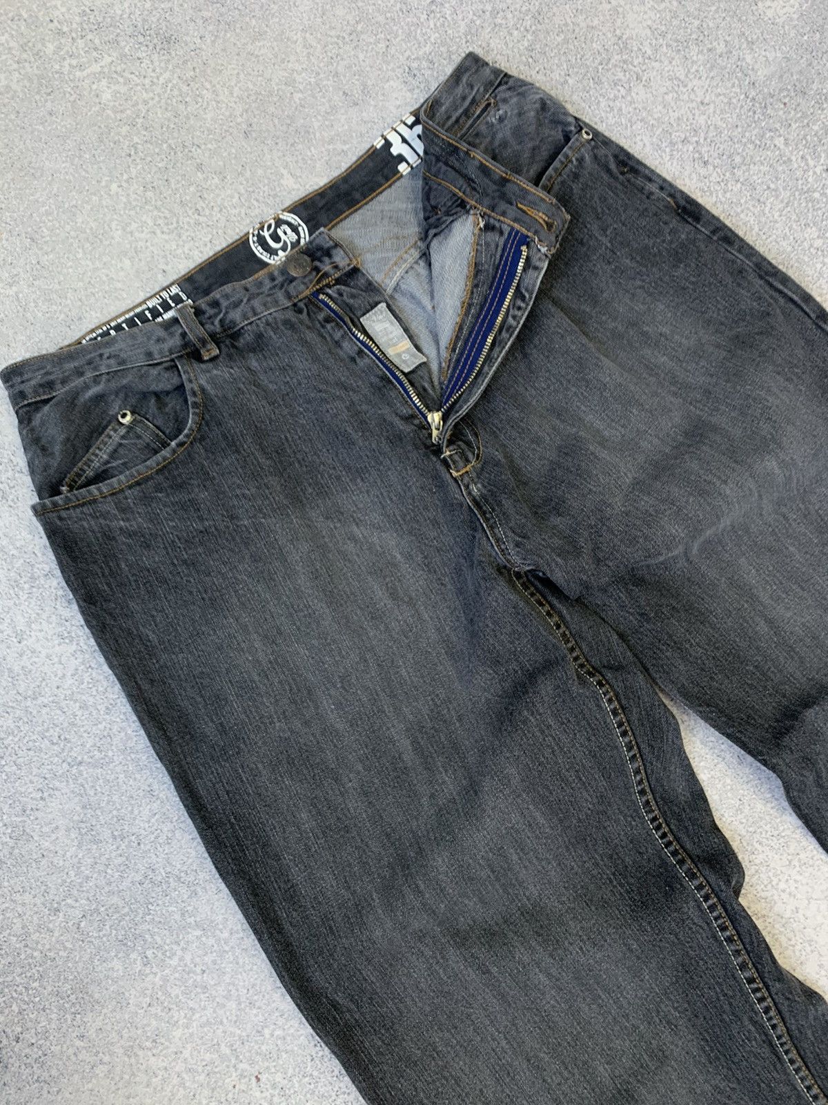 50 Cent × Rap Tees × Vintage Vintage G Unit 50 Cent Heavy Baggy Jeans Size US 34 / EU 50 - 4 Thumbnail