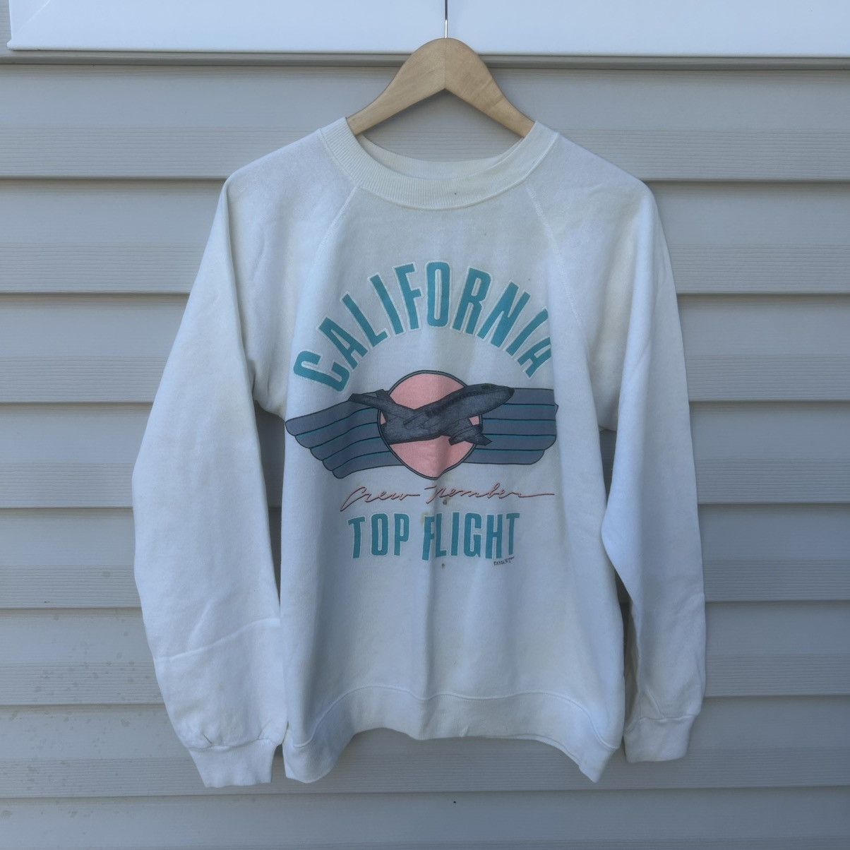 Hanes × Vintage 1980s California top flight sweatshirt Size US L / EU 52-54 / 3 - 1 Thumbnail