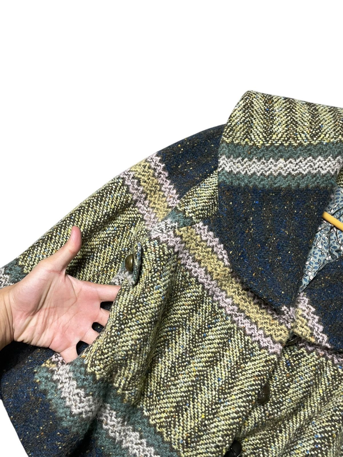 Japanese Brand × Kenzo × Vintage KENZO Knitted Wool Crop Coat (94) Size US XXS / EU 40 - 5 Thumbnail