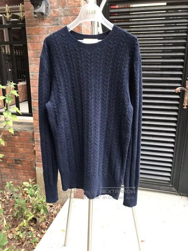 Burberry Burberry Winter Blue Wool Men's Sweater. Size US S / EU 44-46 / 1 - 1 Thumbnail