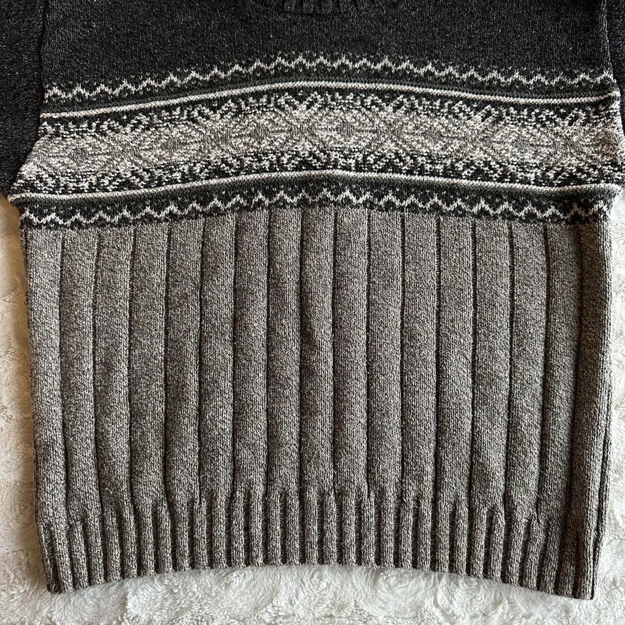 Liberty Vintage Fair Isle Sweater Pullover Mens Large Gray Fisherman Size US L / EU 52-54 / 3 - 4 Thumbnail