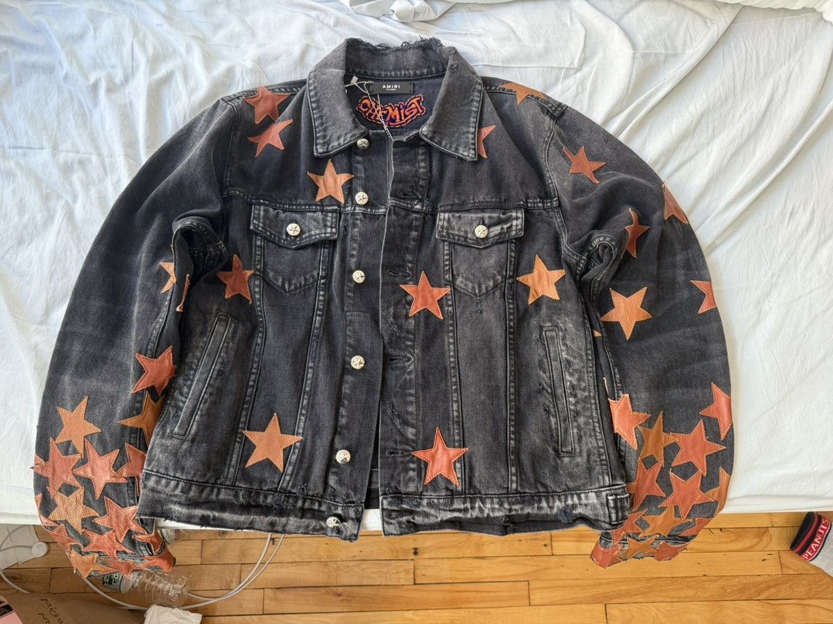 Amiri Chemist star-appliqué denim jacket Size US XXL / EU 58 / 5 - 1 Thumbnail