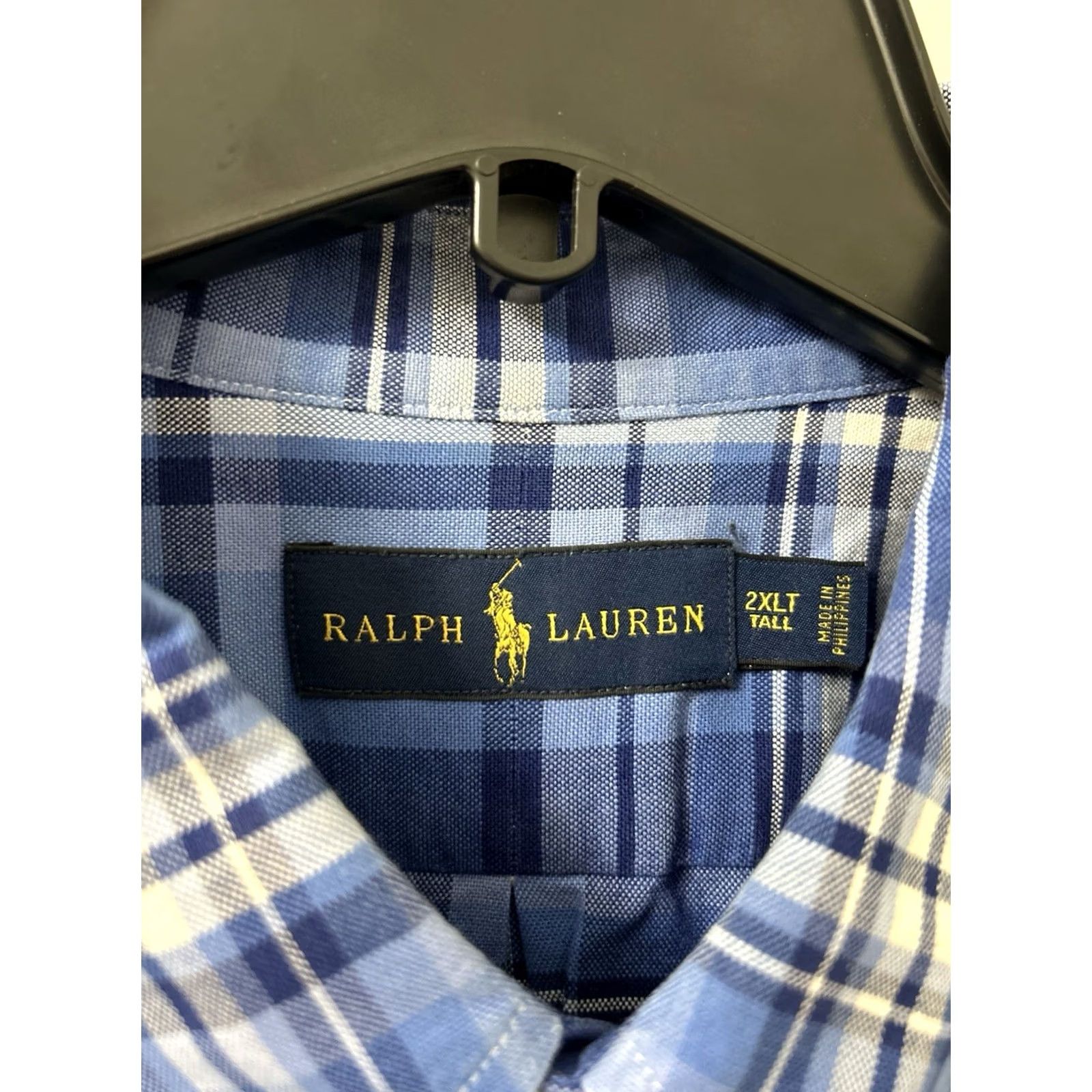 Ralph Lauren Ralph Lauren Shirt Mens 2XL Blue Plaid Oxford Button-Down Long Sleeve Logo/Classic Fit Regular Size 2XL Mens Blue Plaid Button-Up Shirt Size US XXL / EU 58 / 5 - 5 Thumbnail