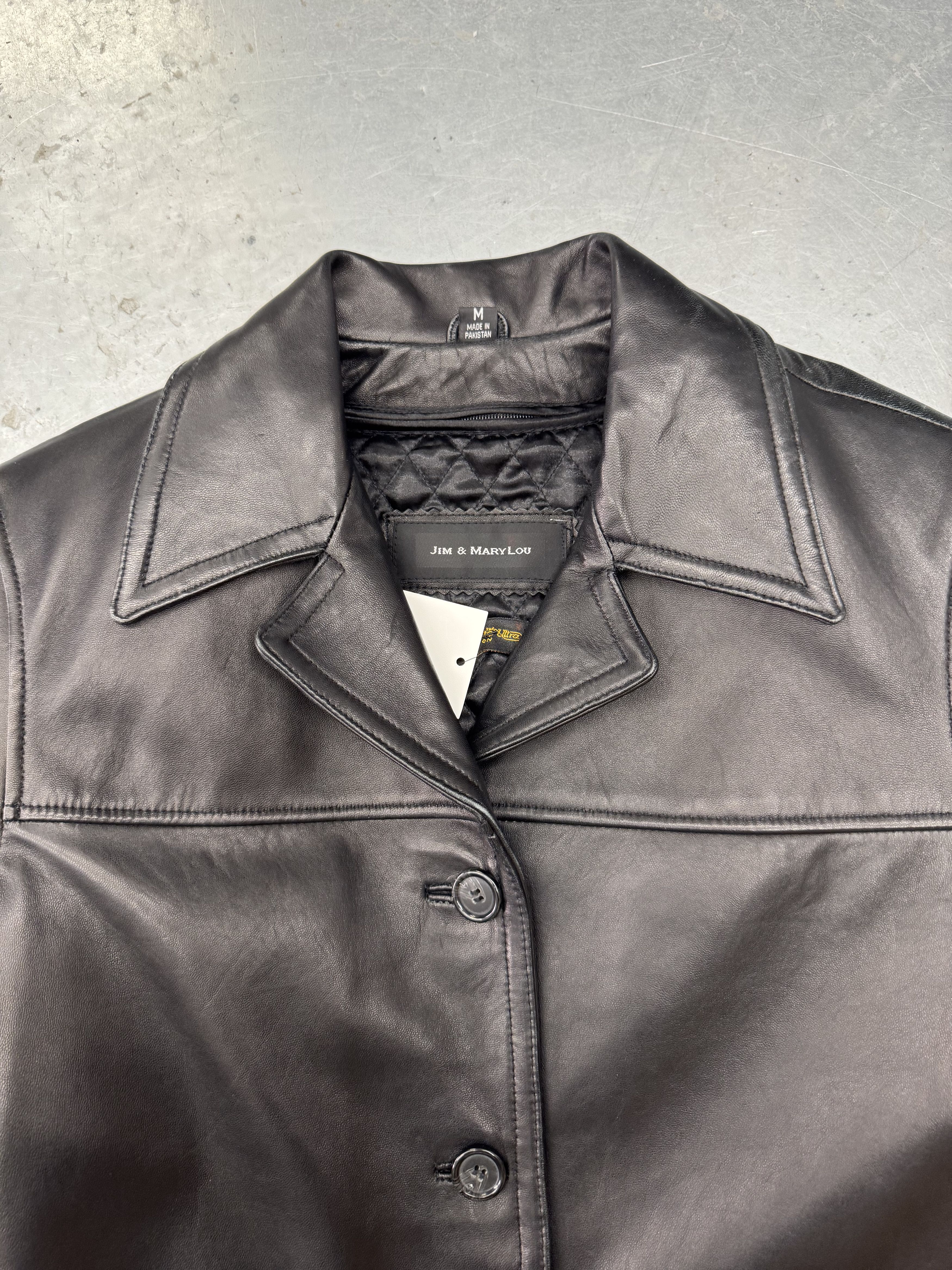 Vintage Leather Blazer