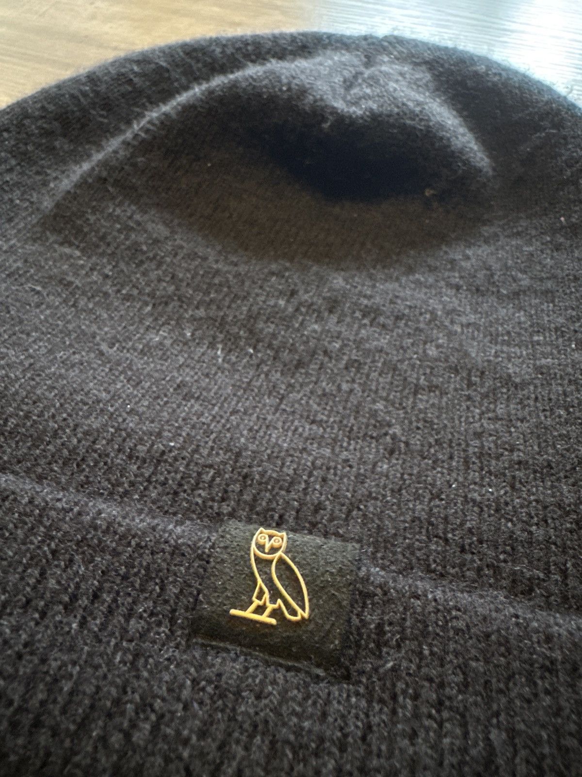 October's Very Own OVO Drake Owl Beanie – Black Knit Watch Cap Size ONE SIZE - 2 Thumbnail