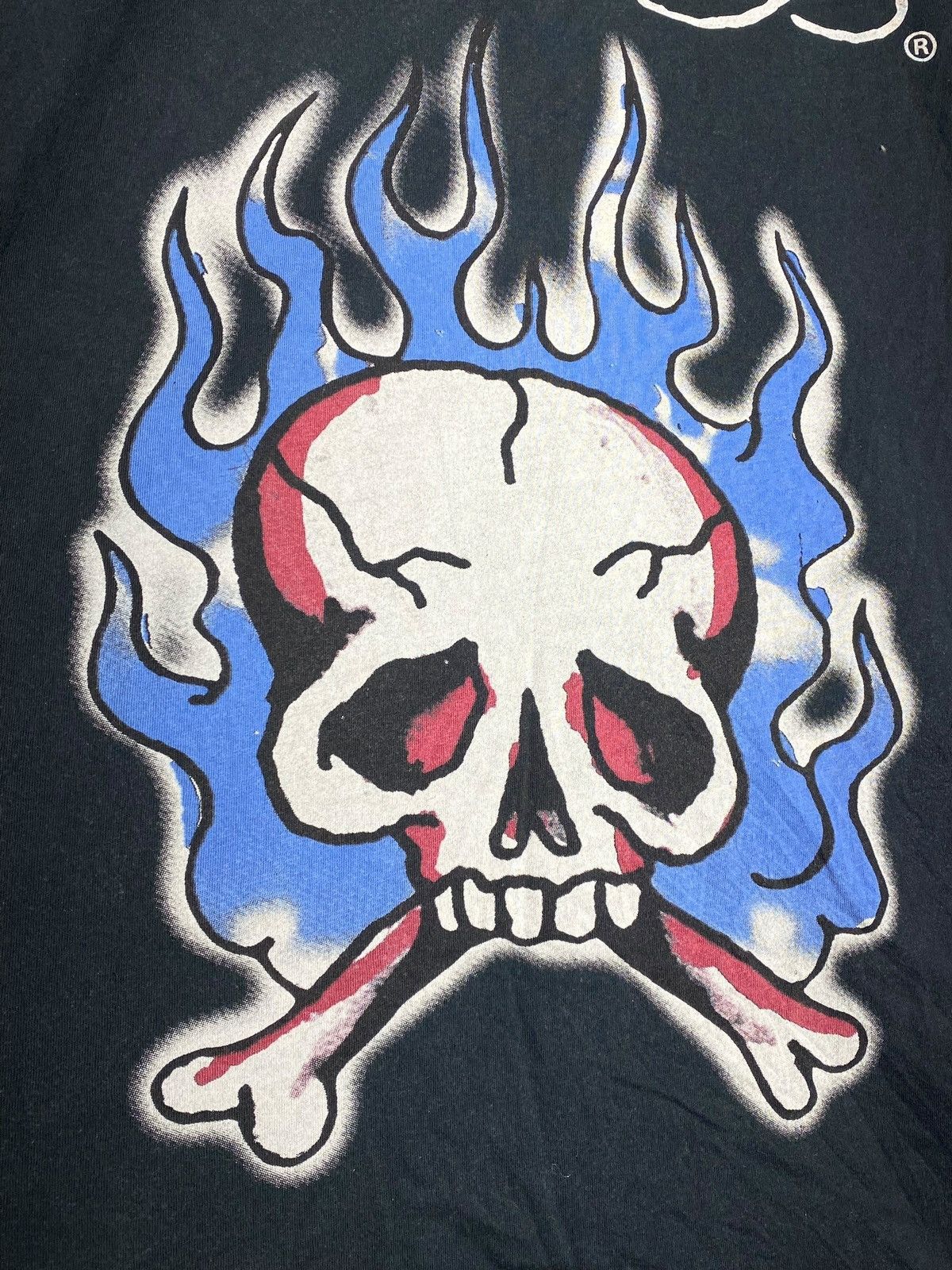 Ed Hardy × Japanese Brand Vintage Ed Hardy by Christian Audigier Skull Logo Rare Shirt Size US XL / EU 56 / 4 - 8 Thumbnail