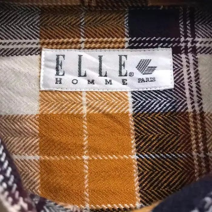 Flannel Elle Homme Plaid Tartan Flannel Shirt Size US XL / EU 56 / 4 - 4 Thumbnail