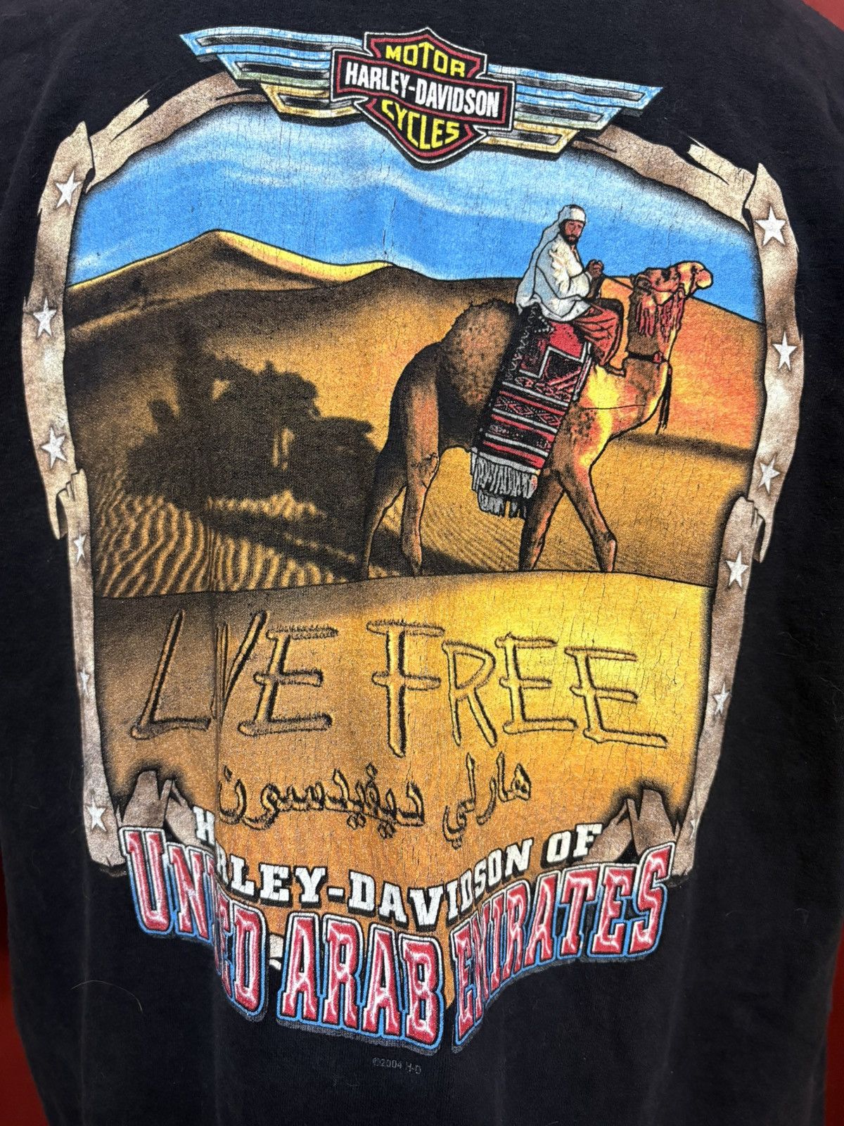 Harley Davidson Vintage Harley Davidson Shirt United Emirates Biker Grail Size US XXL / EU 58 / 5 - 4 Thumbnail