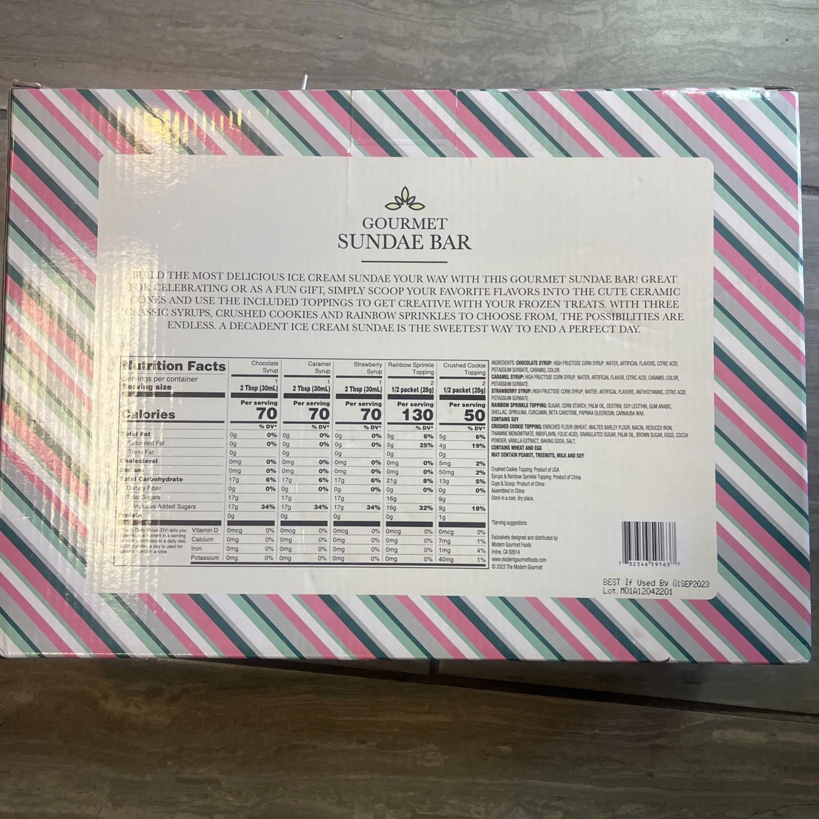 Other Modern Gourmet Foods Gourmet Sundae Bar Gift Set 2023 New Size ONE SIZE - 5 Thumbnail
