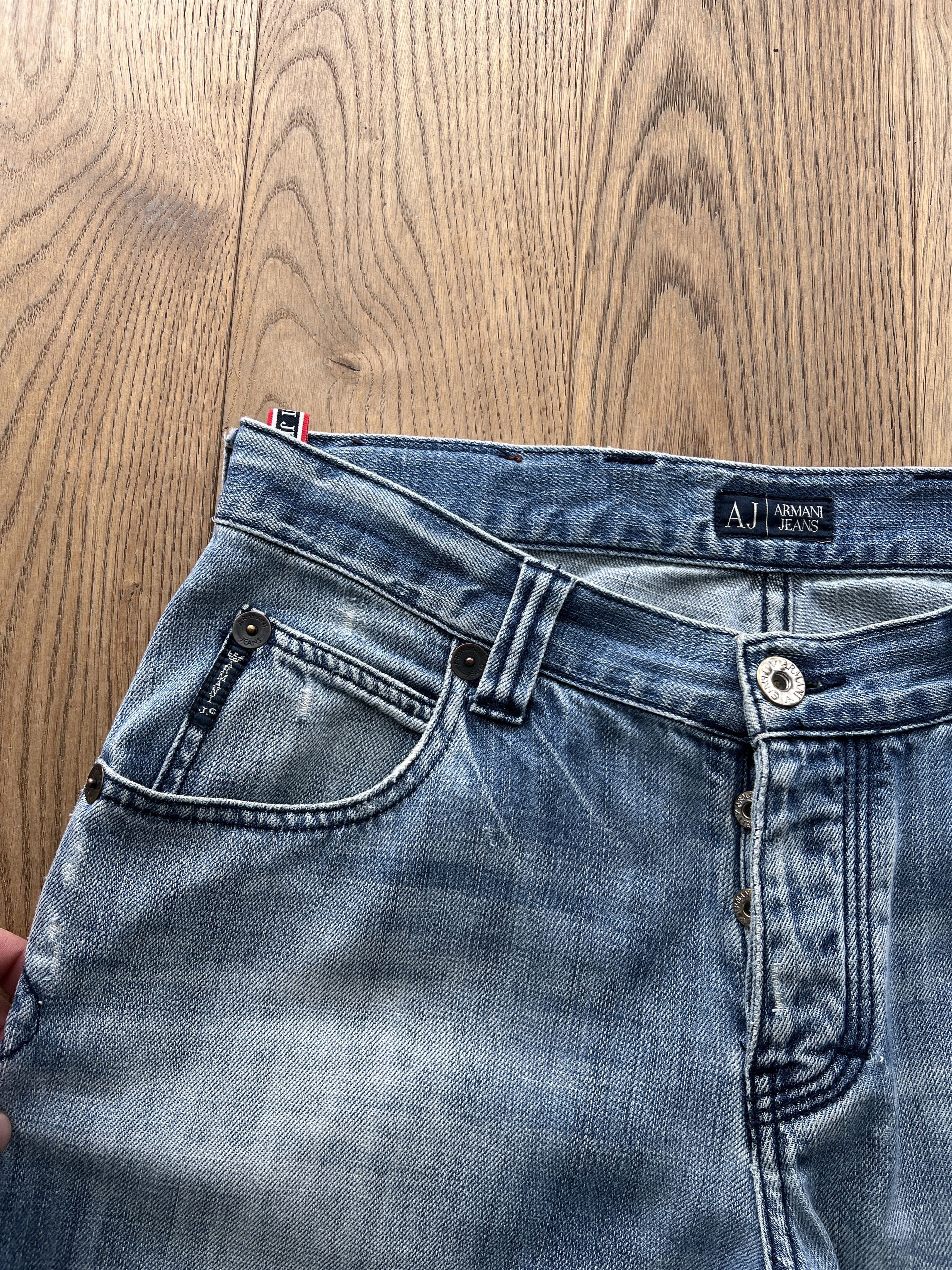 Armani Y2K Armani retro vintage 00s blue denim jeans slim straight Size US 32 / EU 48 - 13 Thumbnail