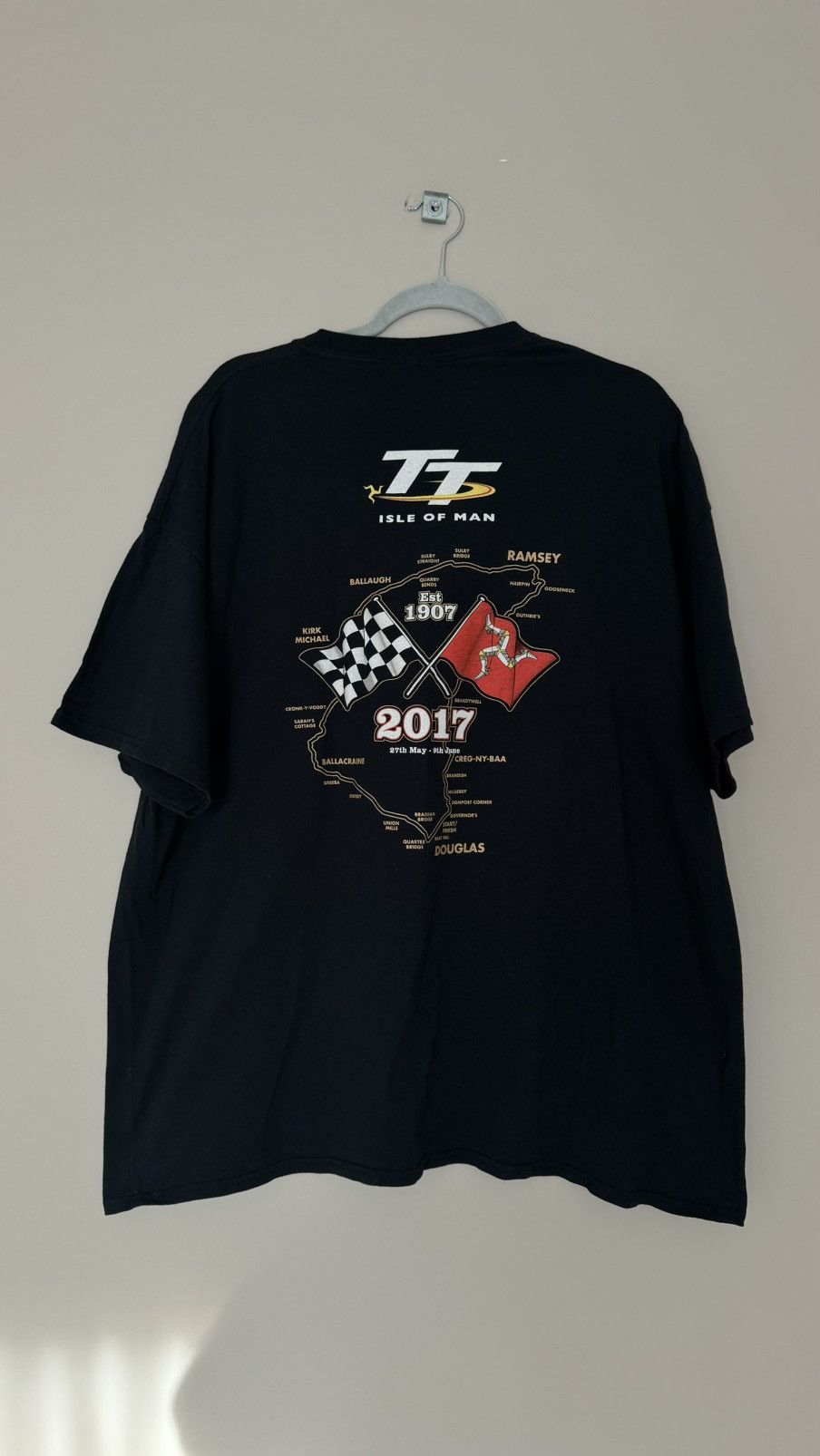 Other Moto racing t shirt road races Isle of Man vintage Size US L / EU 52-54 / 3 - 3 Thumbnail