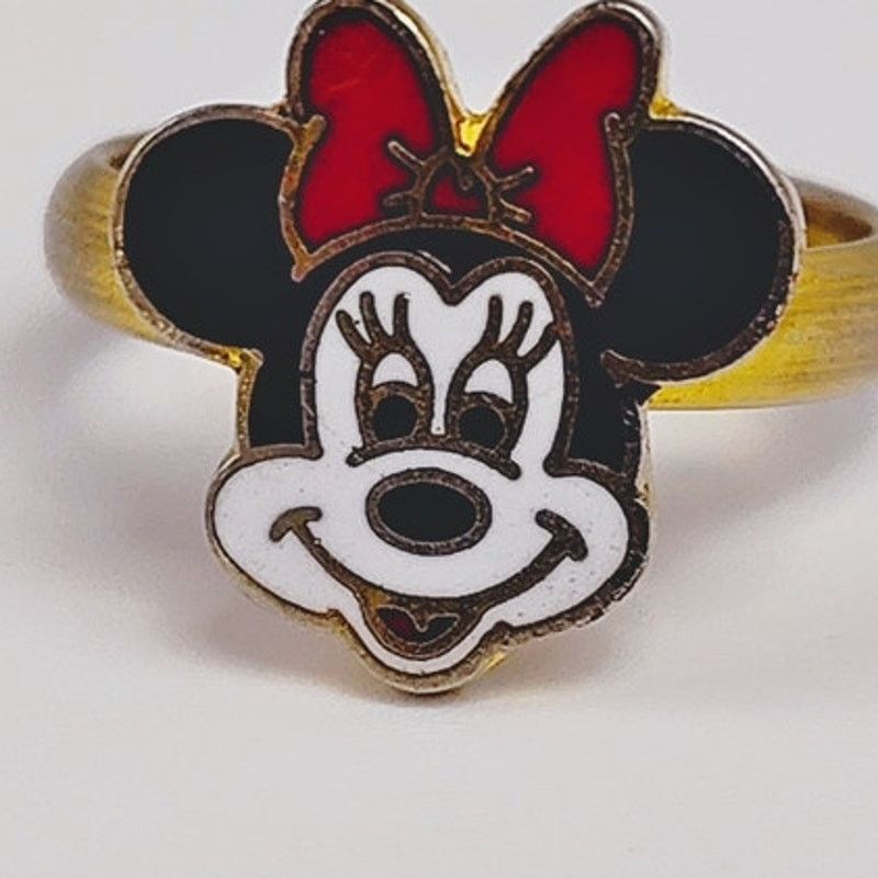 Disney Disney Minnie Mouse Vintage Gold Ring Classic Design RARE Size ONE SIZE - 2 Thumbnail