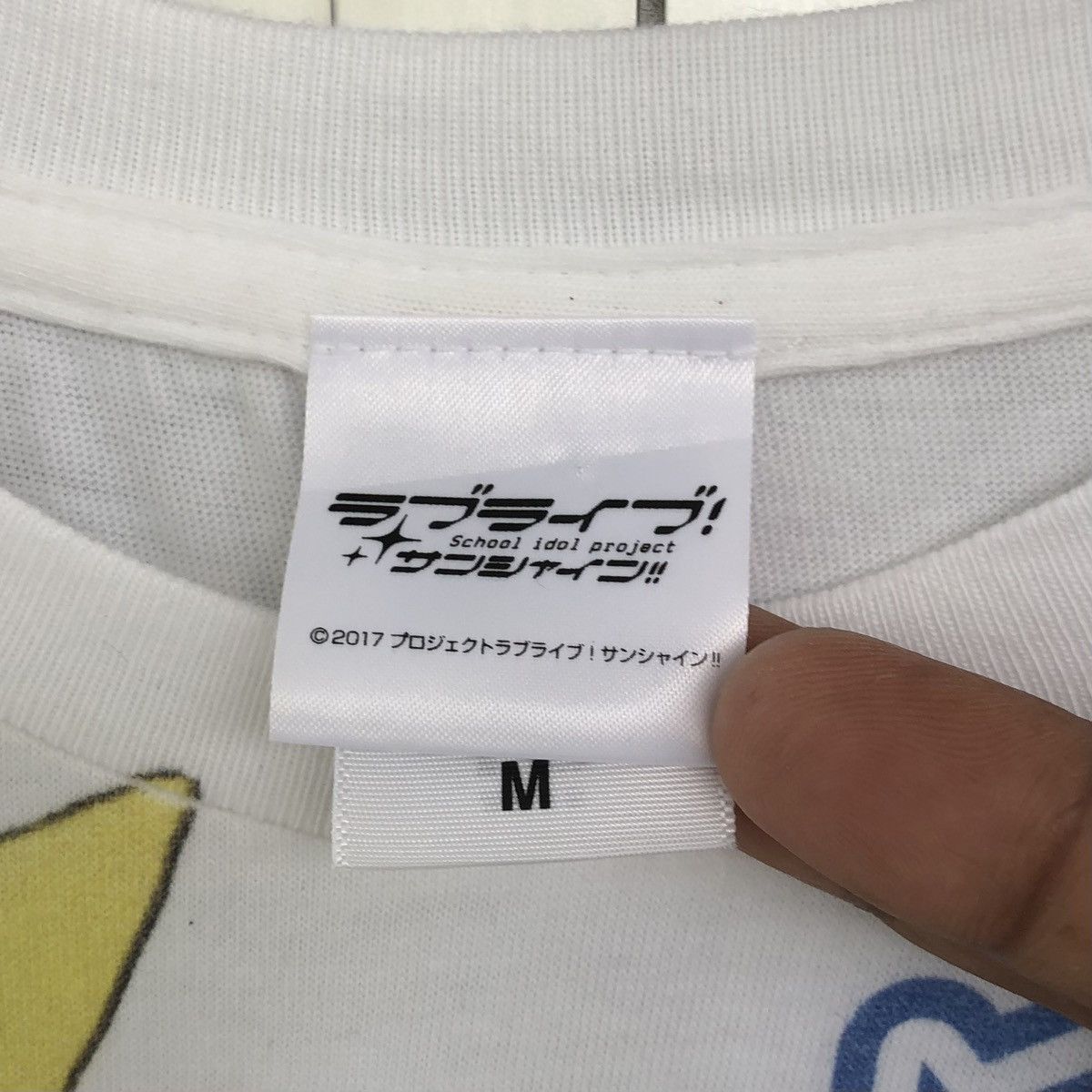 Anime Watanabe You Full Graphic T-Shirt Aqours SPORTS White M Size US M / EU 48-50 / 2 - 8 Thumbnail