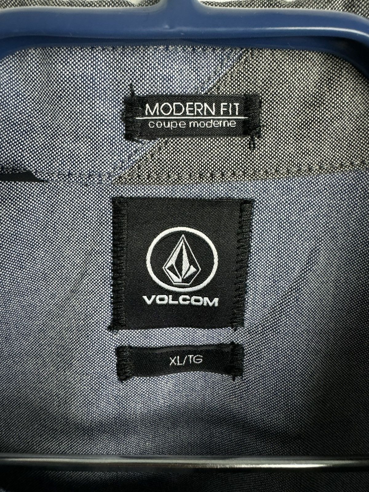 Volcom Volcom Modern Fit Long Sleeve Button-Up Grey Shirt Size US XL / EU 56 / 4 - 5 Thumbnail