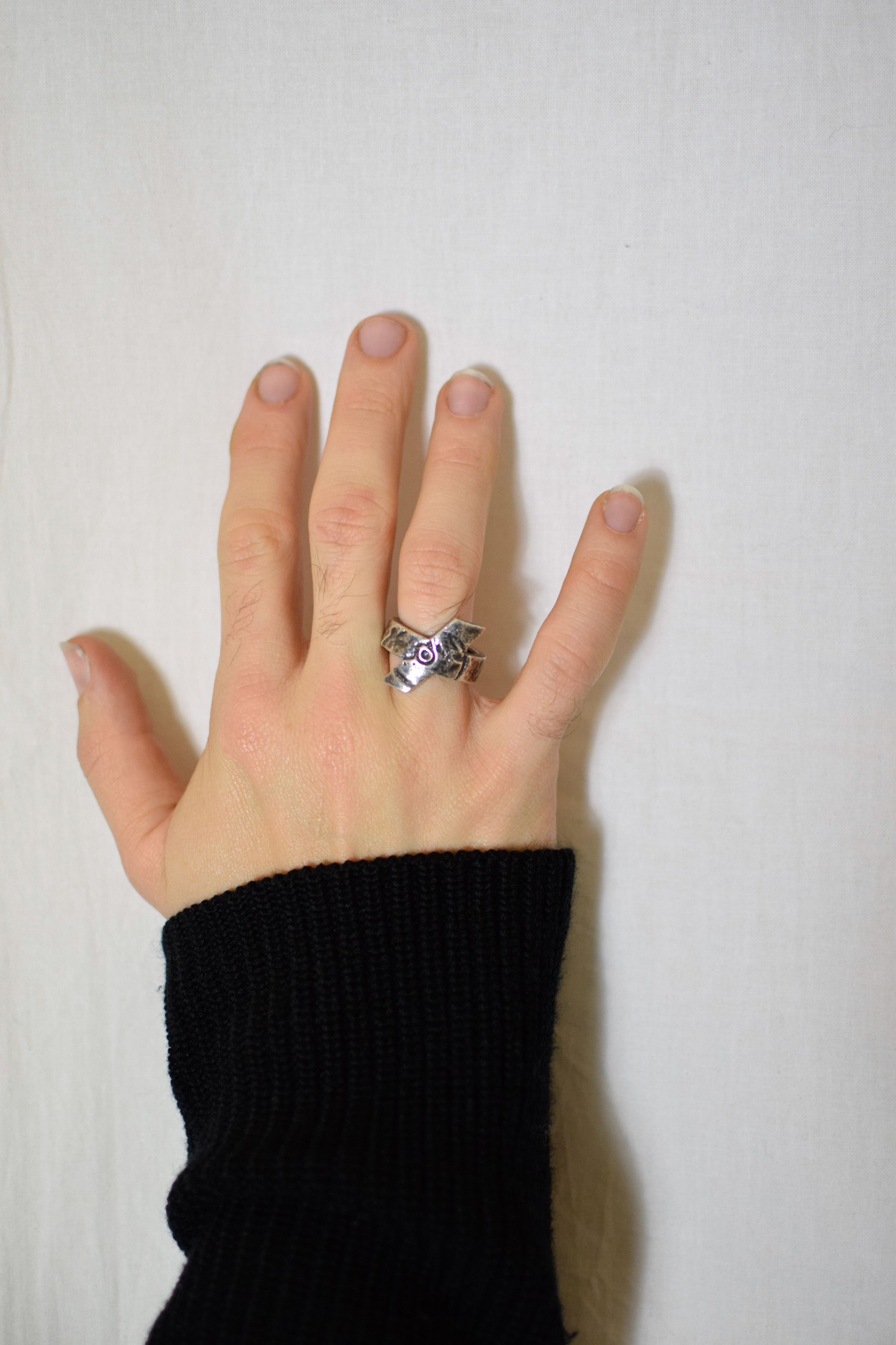 Julius FINAL DROP - Julius SS17 Knives Cross Ring - 577ACU10 Size ONE SIZE - 3 Thumbnail