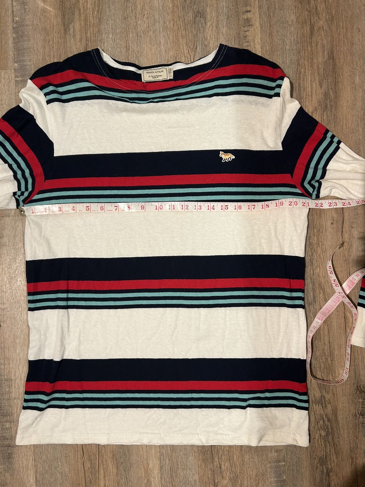 Maison Kitsune Striped linen cotton blend Size US L / EU 52-54 / 3 - 6 Thumbnail