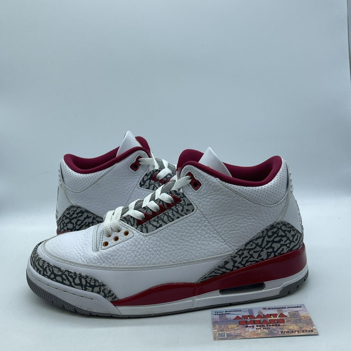 Jordan Brand Air Jordan 3 Cardinal Red Size US 10 / EU 43 - 1 Thumbnail