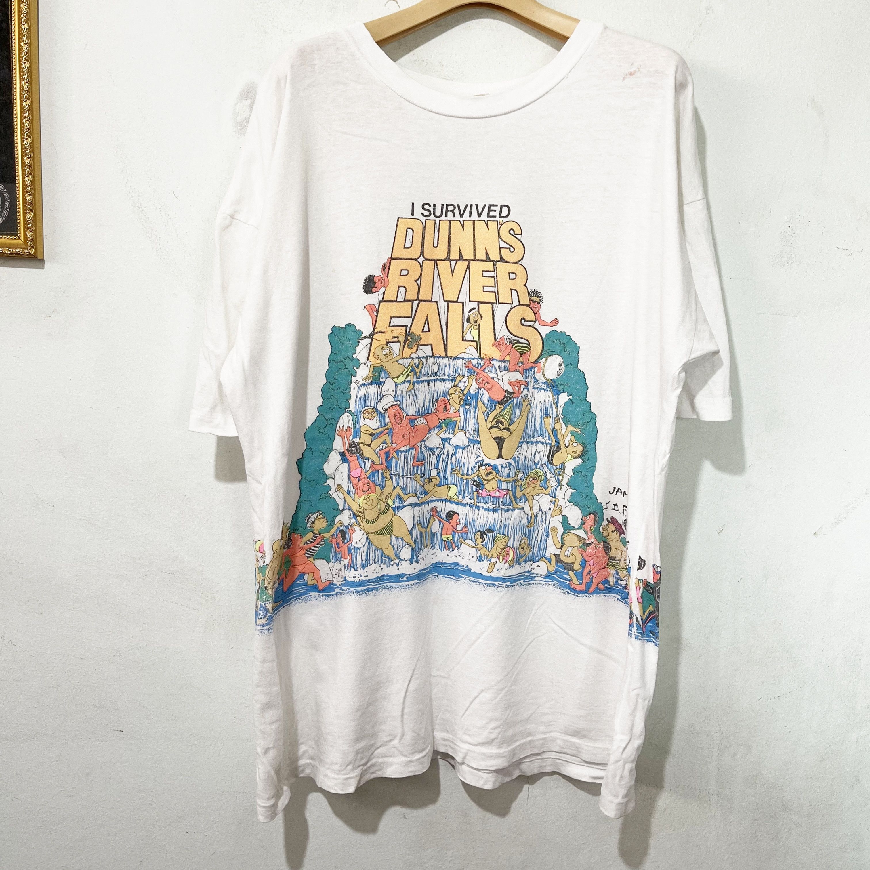 Vintage Vintage 90s Dunn's River Falls T-Shirt Size US XL / EU 56 / 4 - 1 Thumbnail