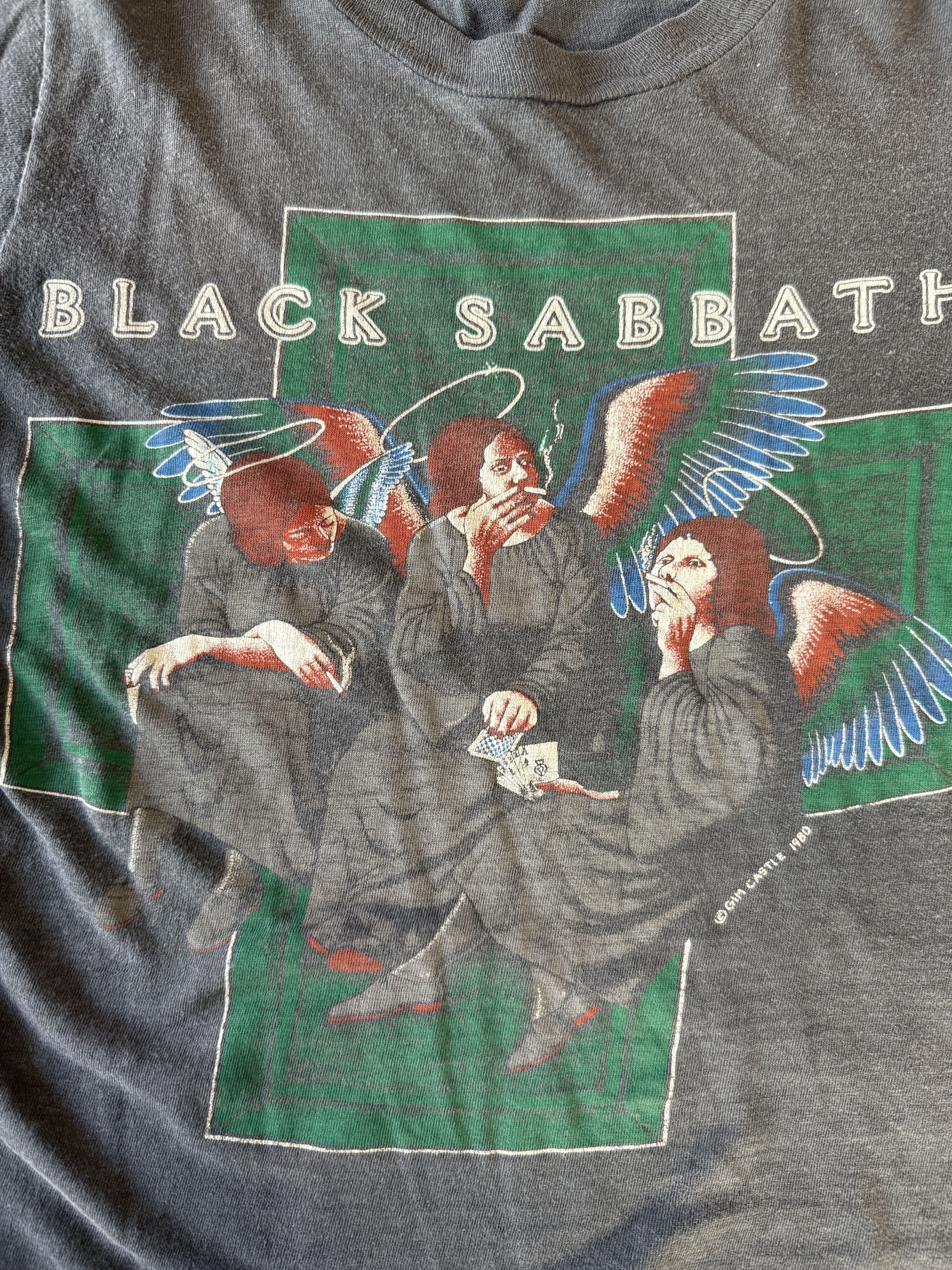 Black Sabbath RARE Vintage 1980 Black Sabbath Tour T-Shirt – Original Size US S / EU 44-46 / 1 - 2 Thumbnail