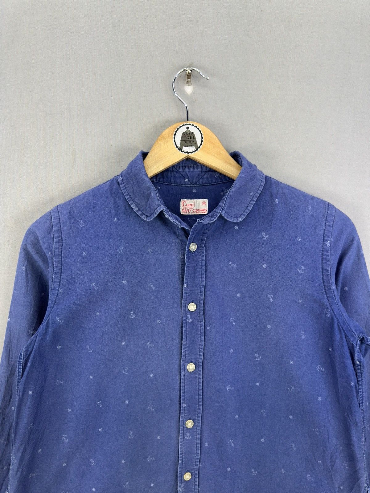 Japanese Brand Coen Tokyo Japan Long Flannel Shirt Size M / US 6-8 / IT 42-44 - 7 Thumbnail