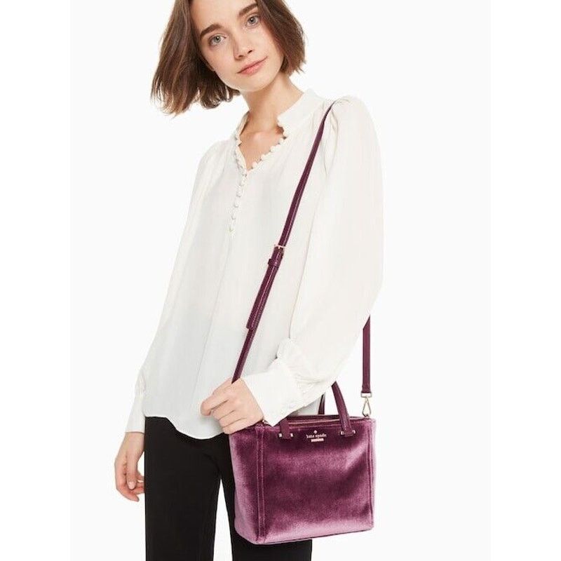 Kate Spade Kate Spade New York Dawn Place Velvet Mini Kona Satchel Size ONE SIZE - 1 Thumbnail