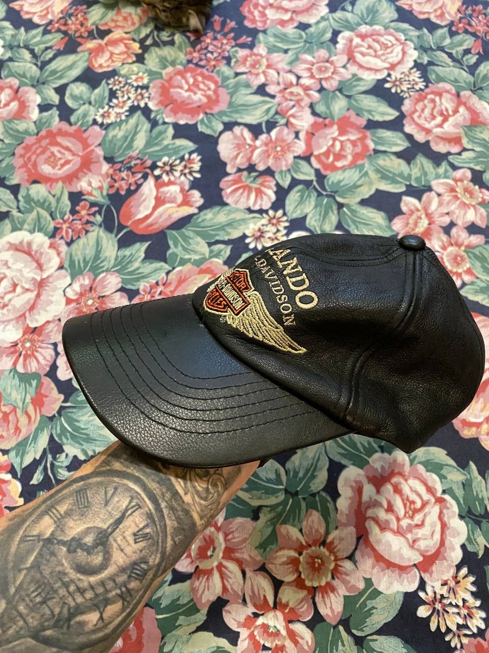 Harley Davidson Hats Vintage Harley Davidson big logo Cap Y2K streetwear Size ONE SIZE - 8 Thumbnail
